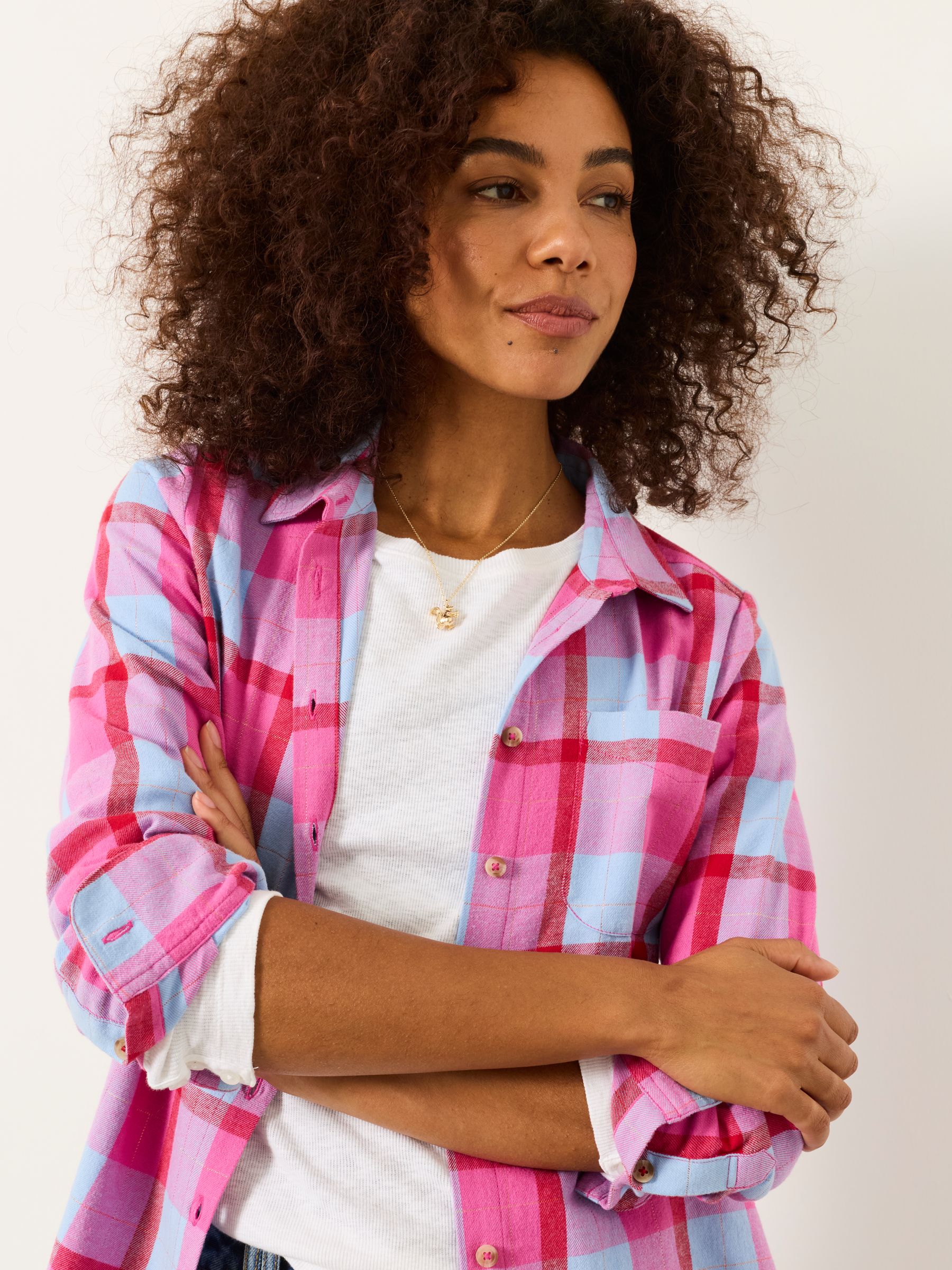 Olivia Pink Check Shirt - Image 3 of 6