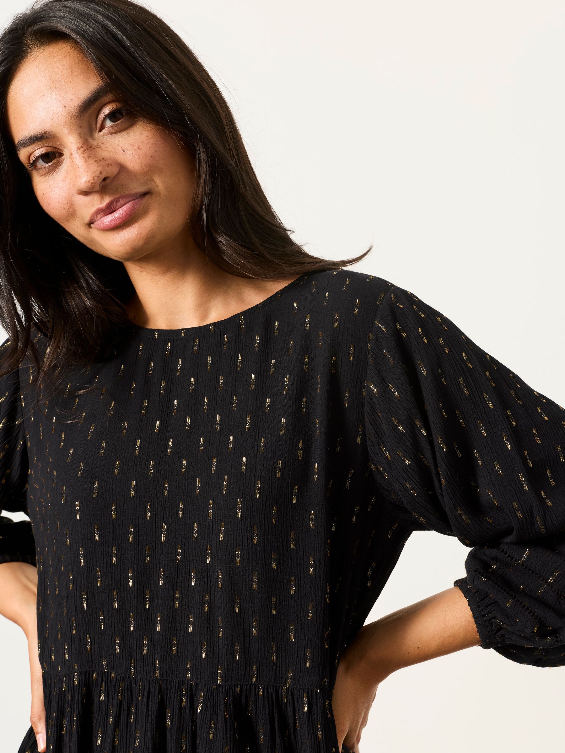 Stella Black Metallic Tunic - Image 5 of 7