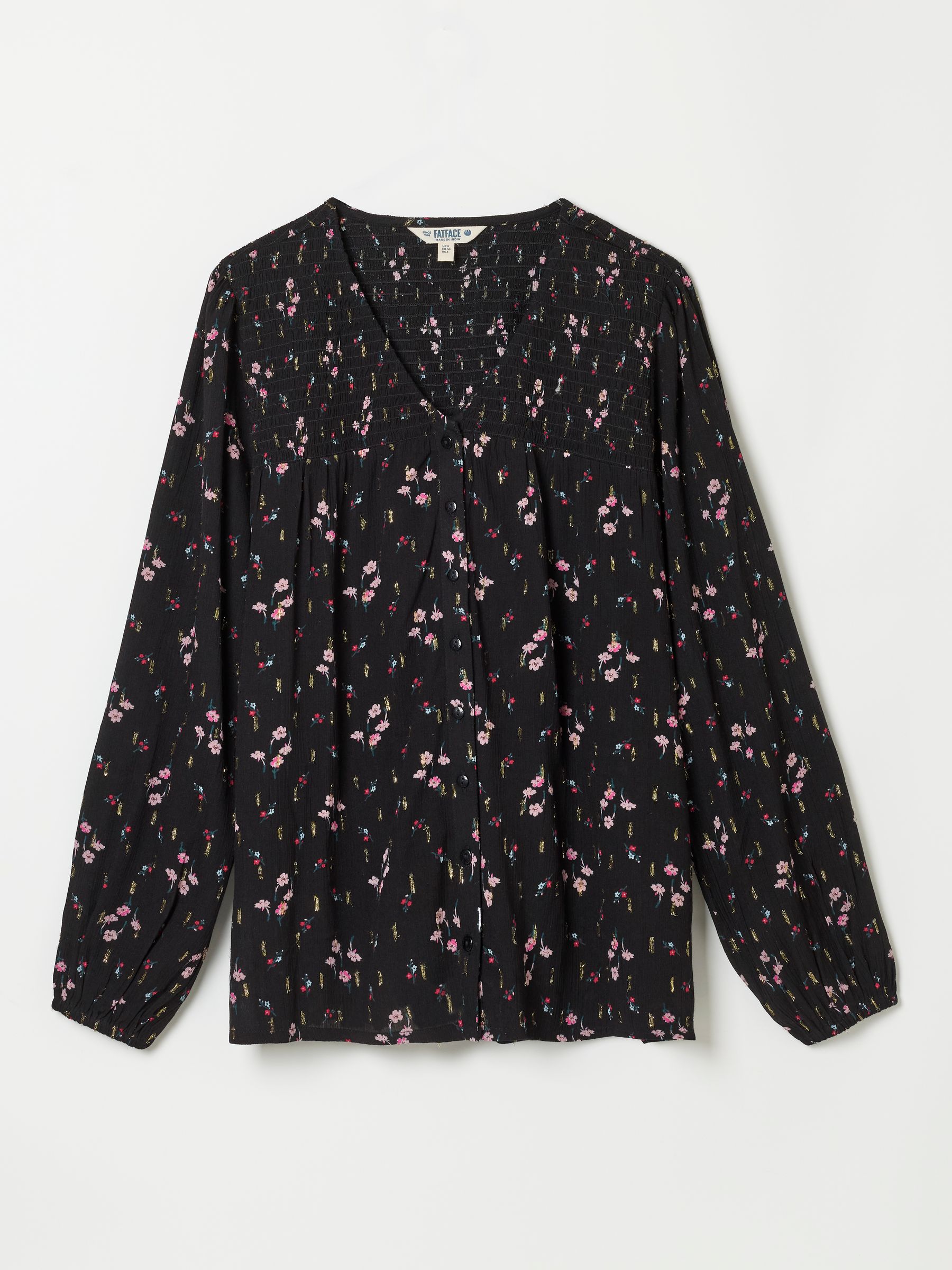 Nessie Black Rose Bud Blouse - Image 6 of 6