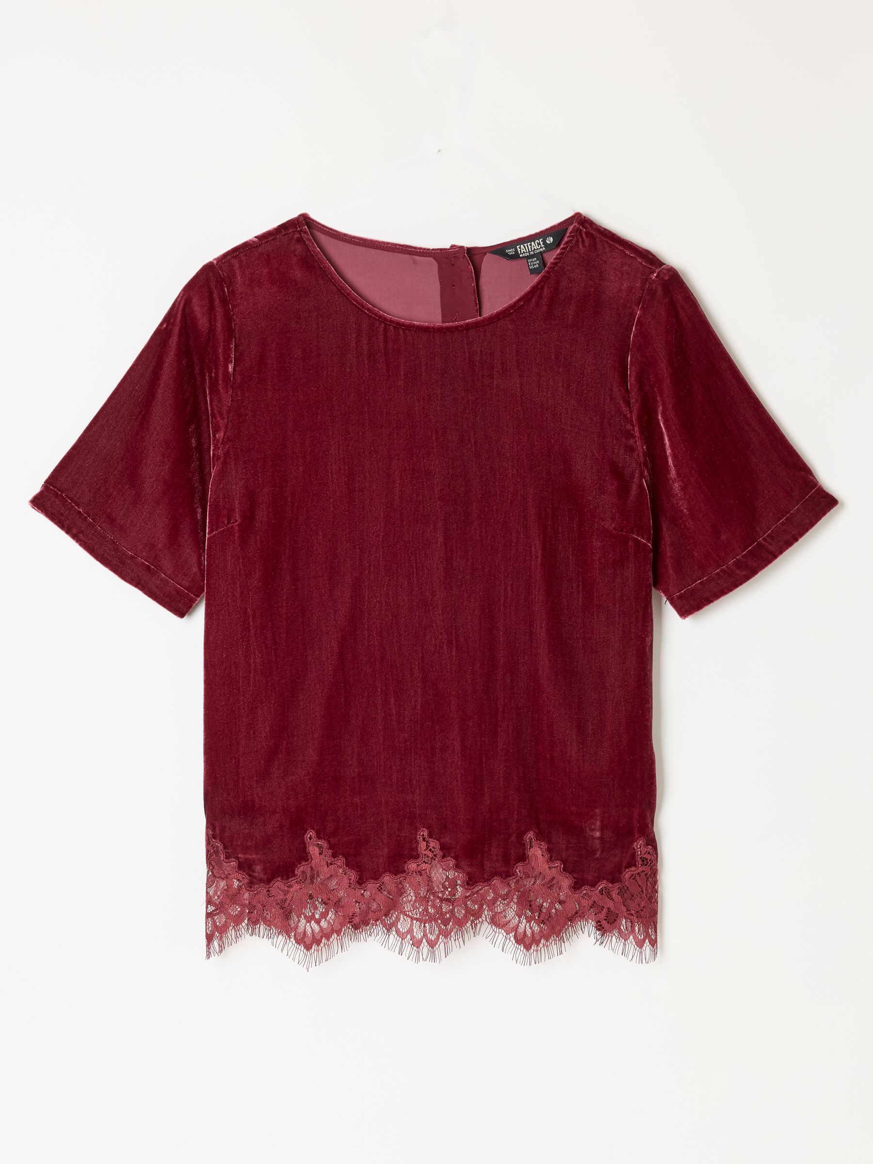 Maddie Rose Pink Velvet Blouse - Image 7 of 8