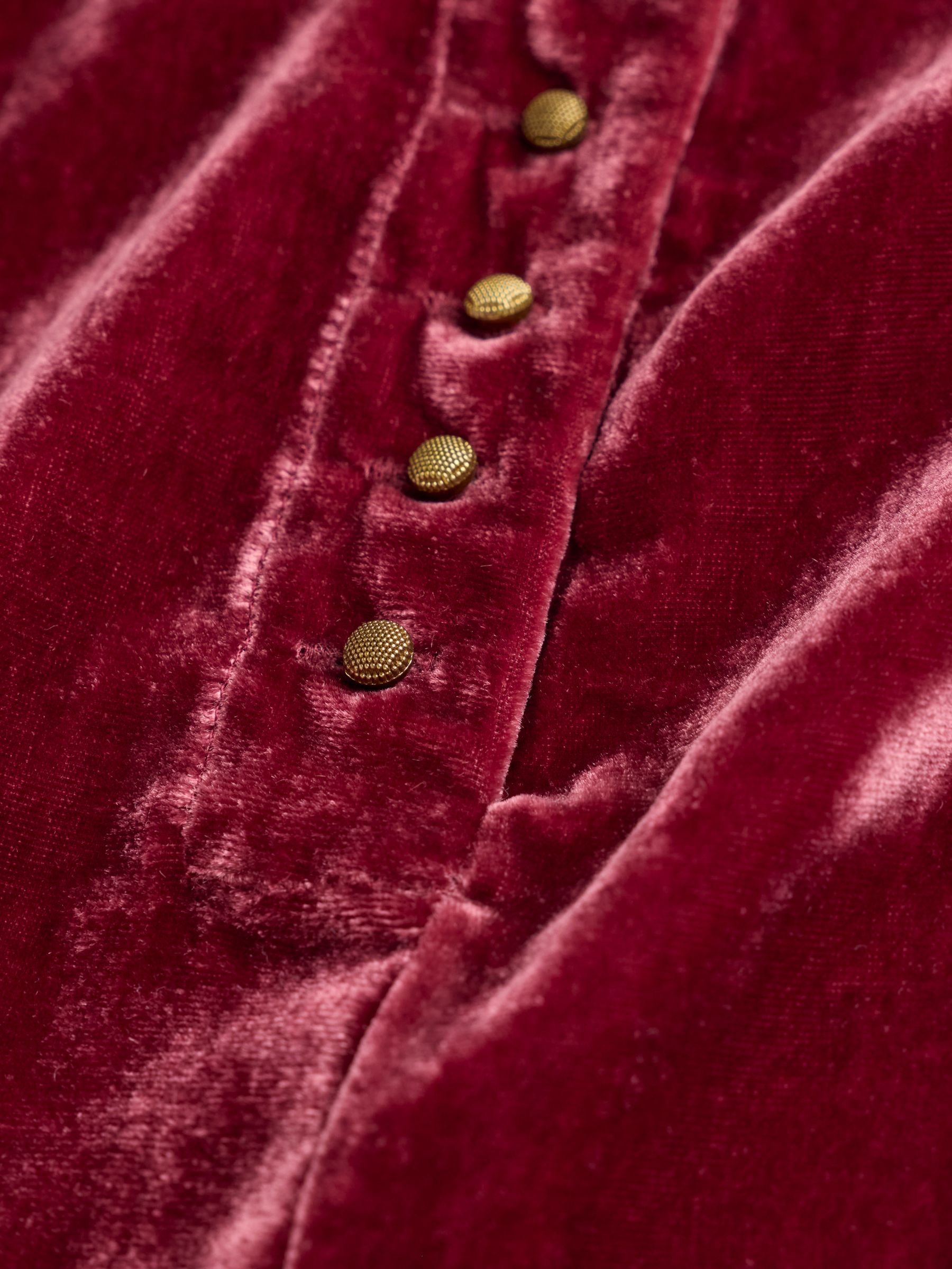 Maddie Rose Pink Velvet Blouse - Image 8 of 8 Maddie Rose Pink Velvet Blouse - Image 8 of 8