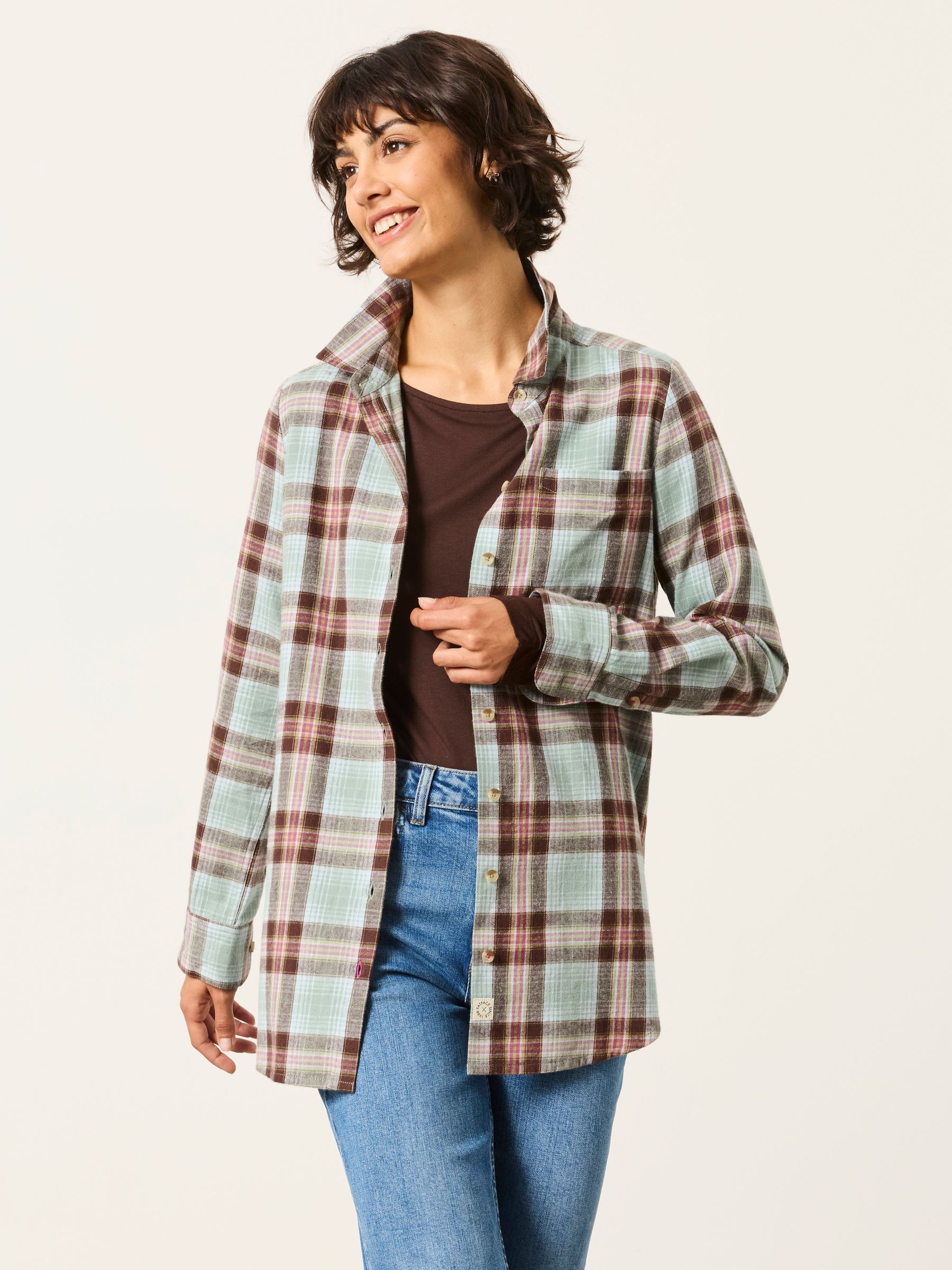 Olivia Blue Check Shirt - Image 1 of 7