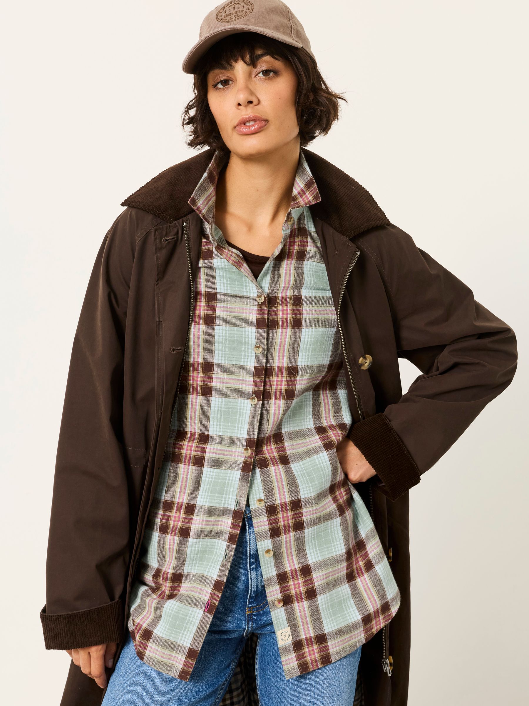 Olivia Blue Check Shirt - Image 6 of 7