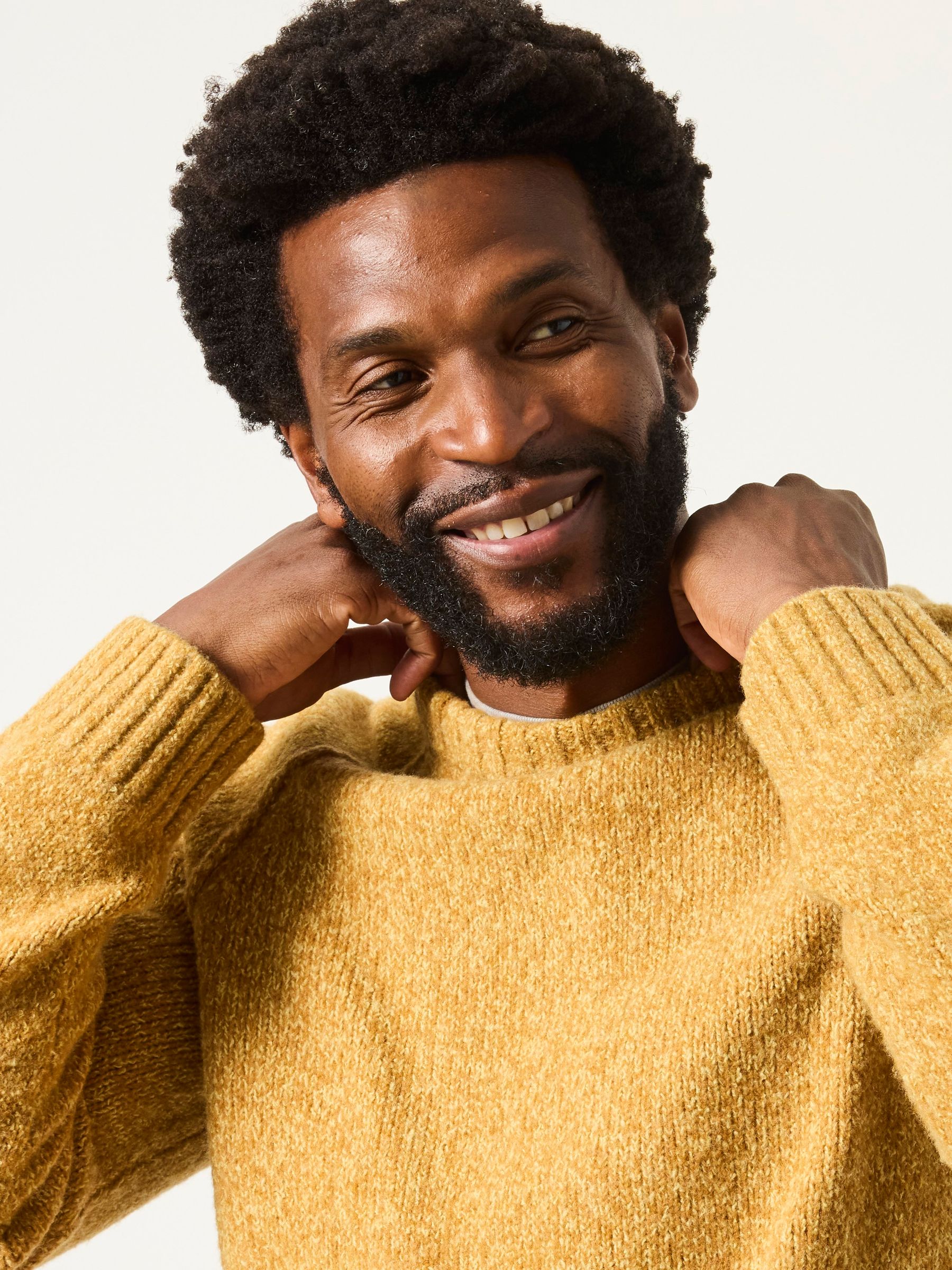 Deanston Yellow Crew Neck Jumper - Image 3 of 6