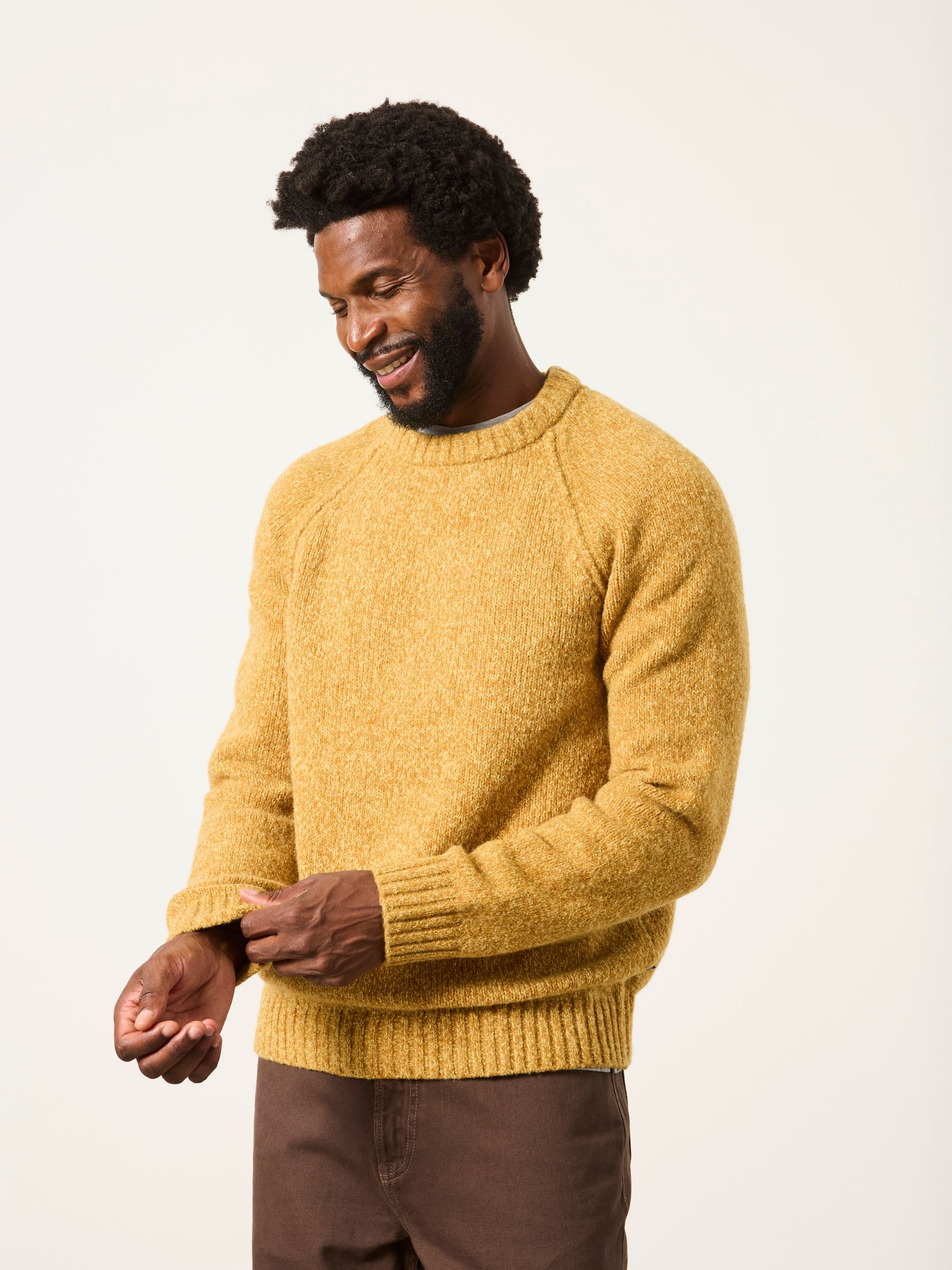 Deanston Yellow Crew Neck Jumper - Image 4 of 6