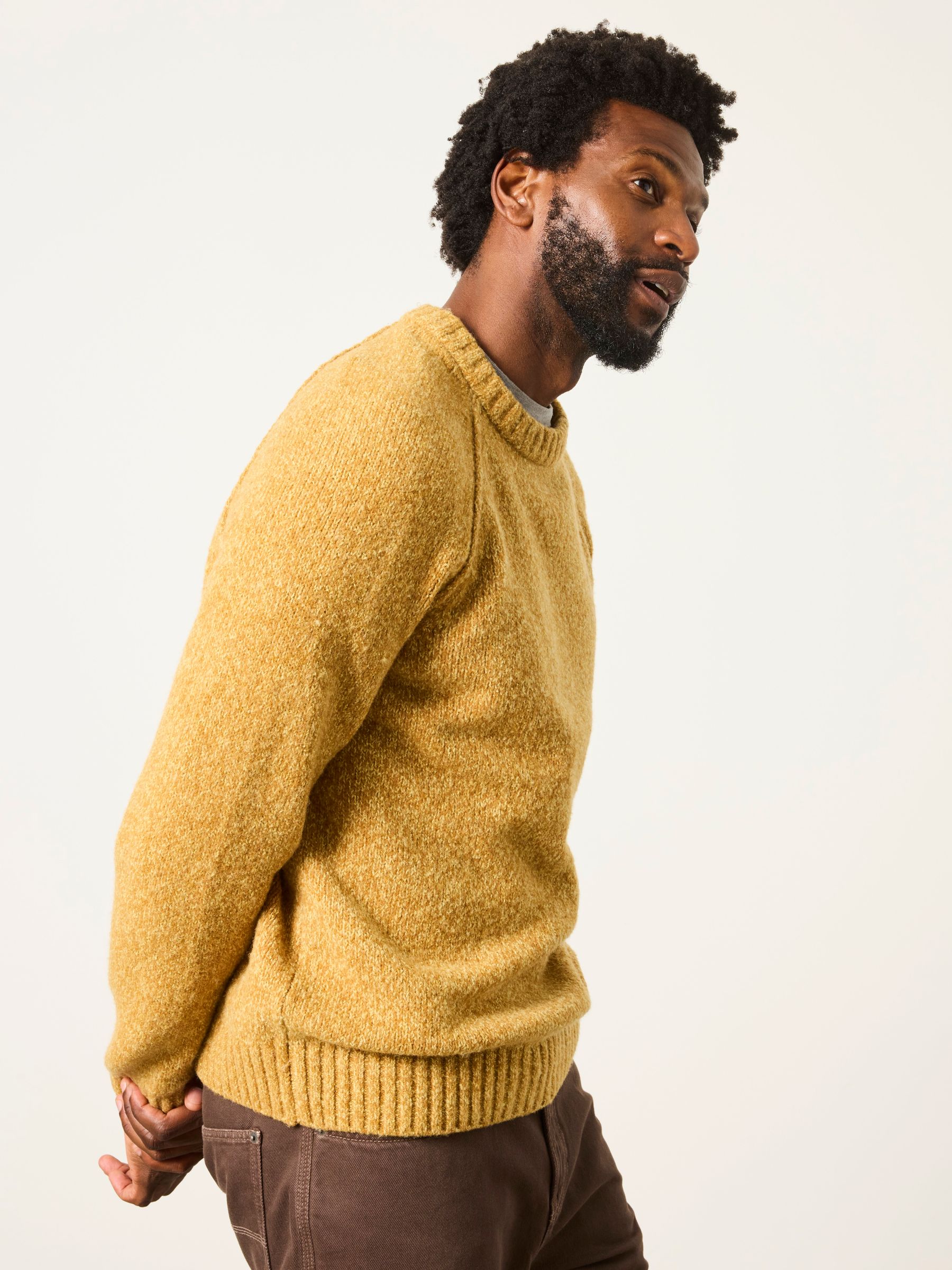 Deanston Yellow Crew Neck Jumper - Image 5 of 6