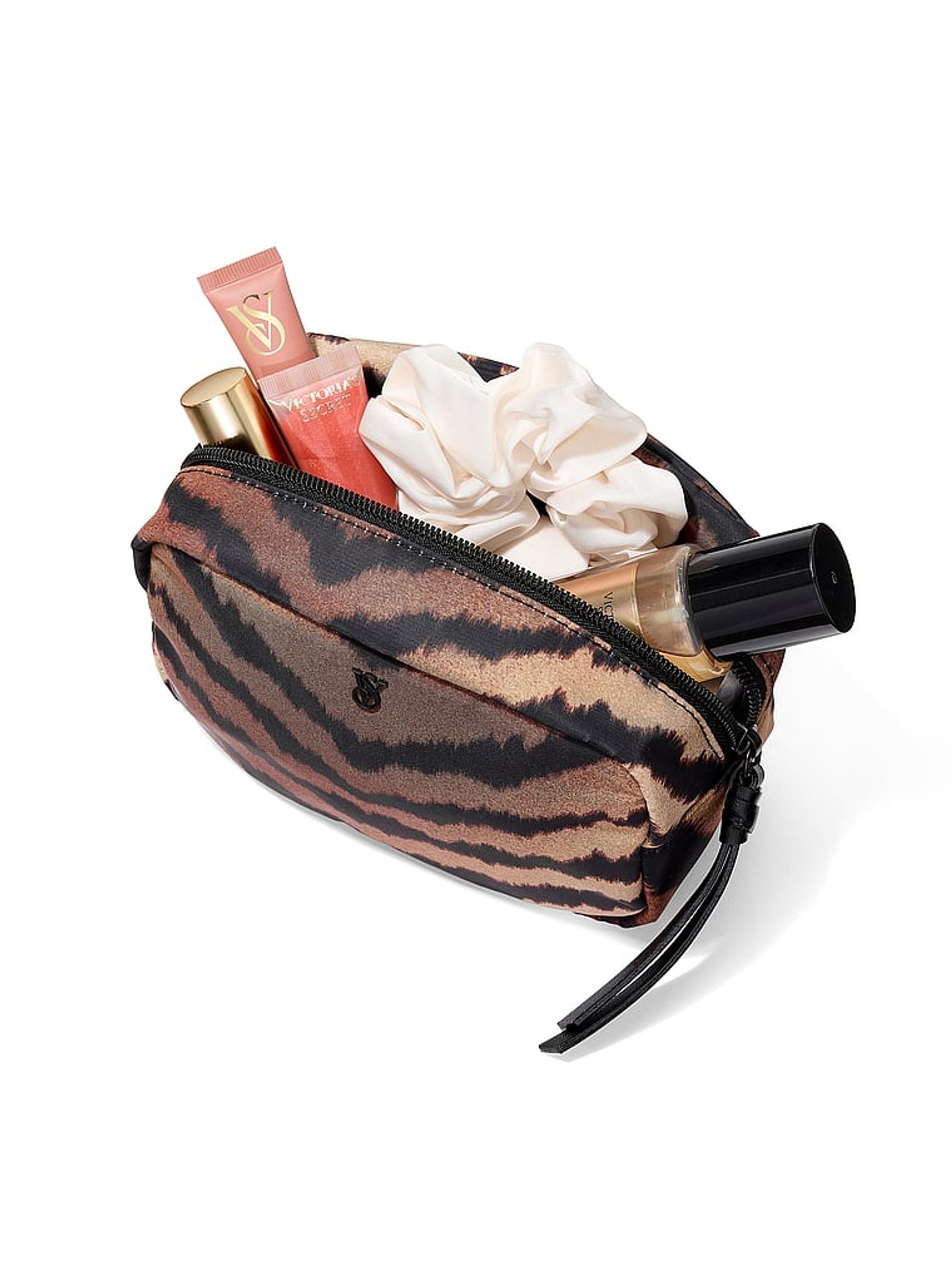 Brown Tiger Stripe Make Up Bag - Image 3 of 3