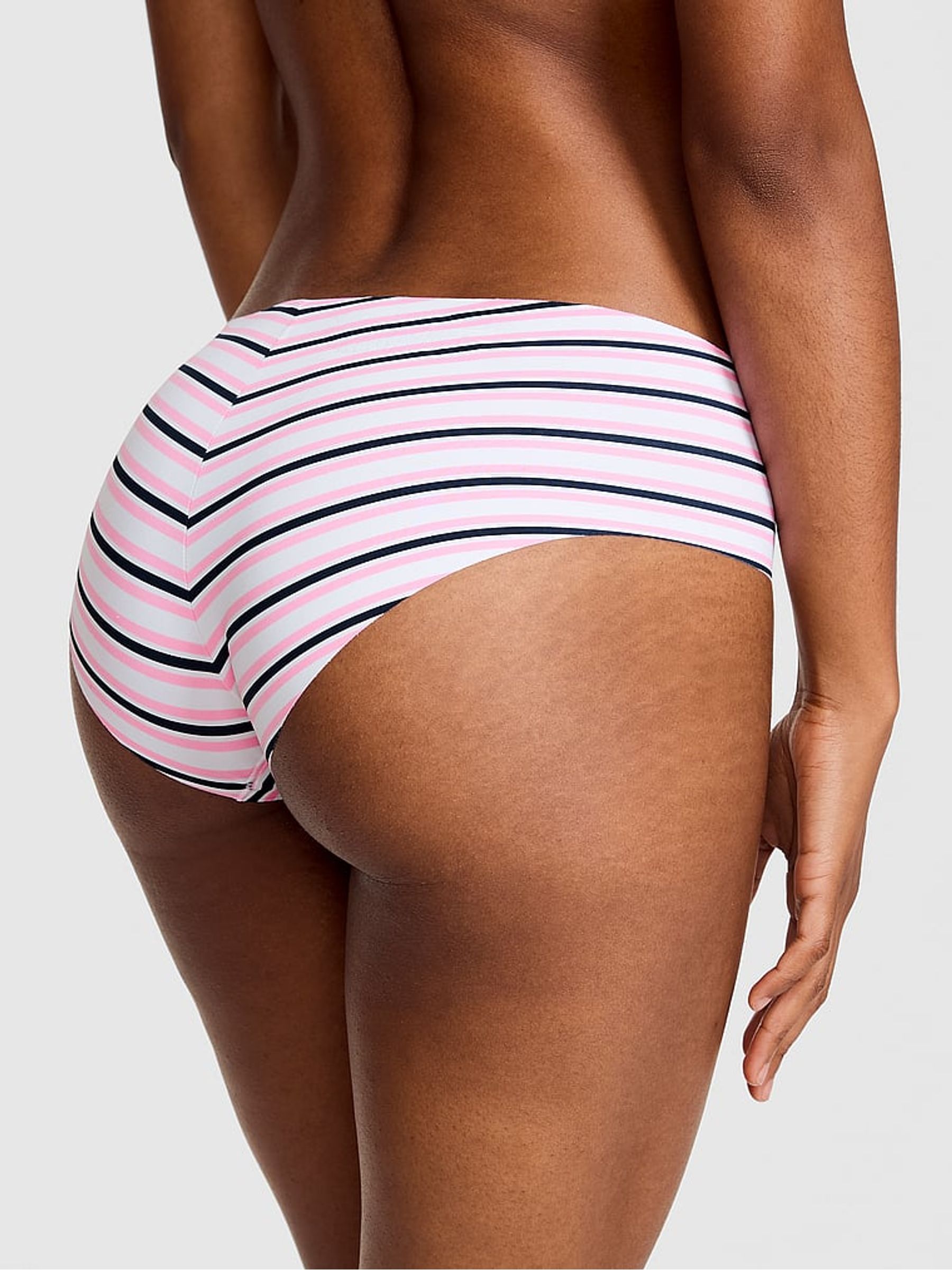 Pink Lollipop Stripe Hipster No Show Knickers - Image 2 of 2