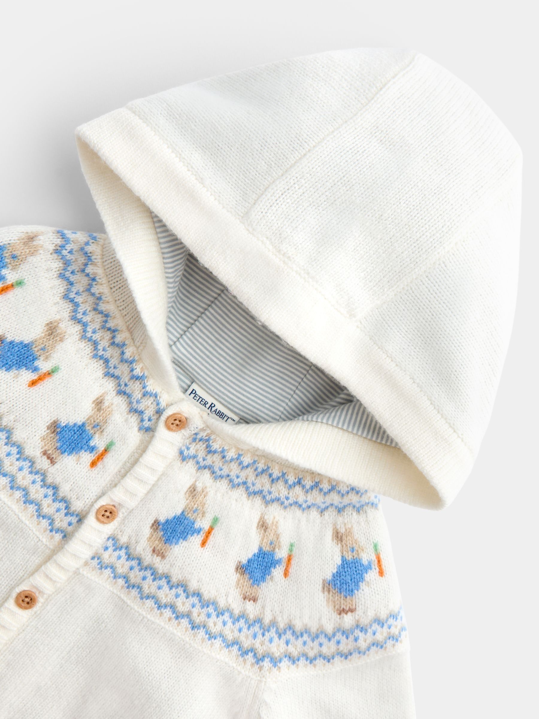 Natural Peter Rabbit Fairisle Cardigan - Image 3 of 4