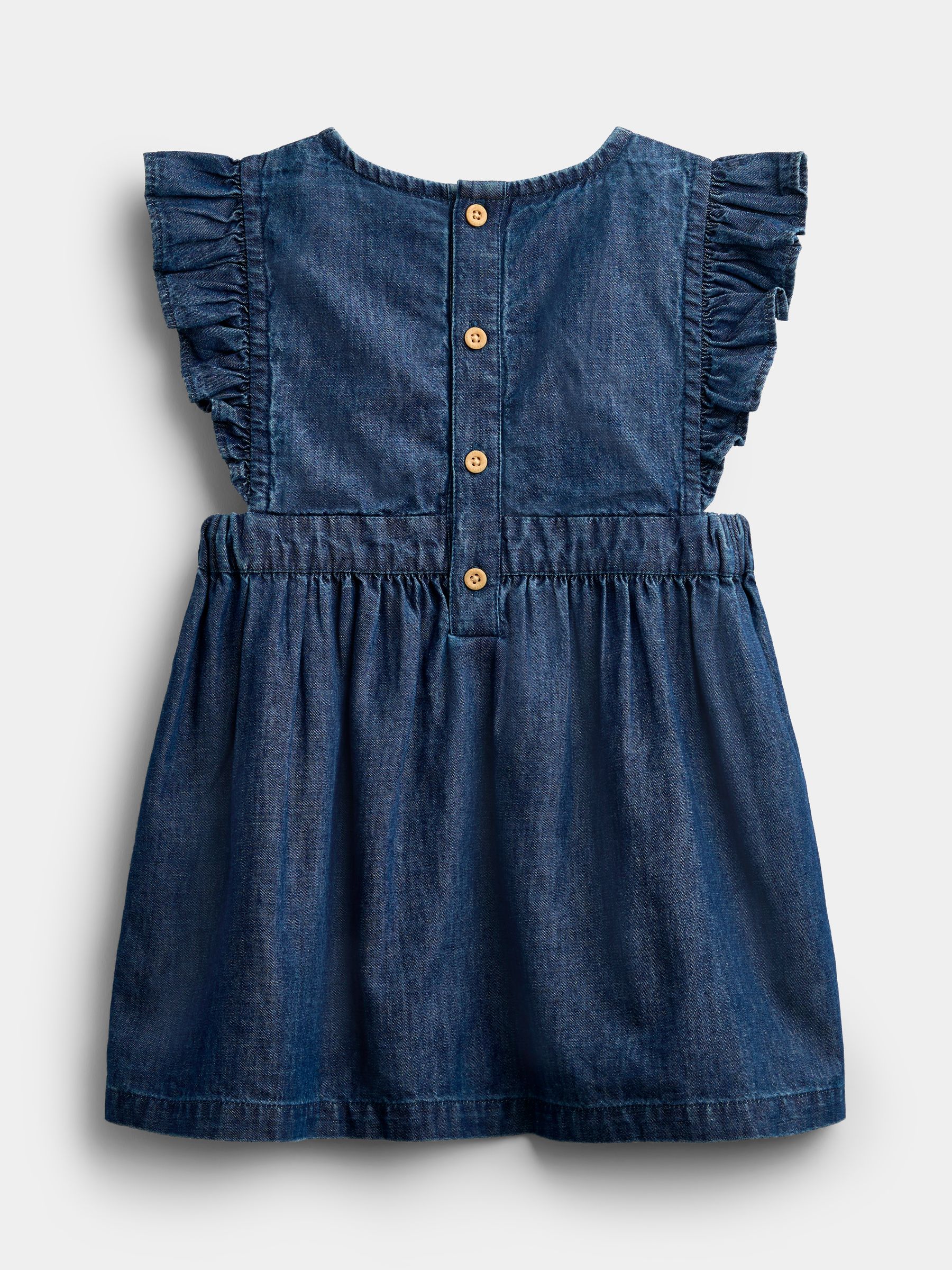 Chambray Blue Hedgehog Embroidered Dress Set - Image 5 of 8