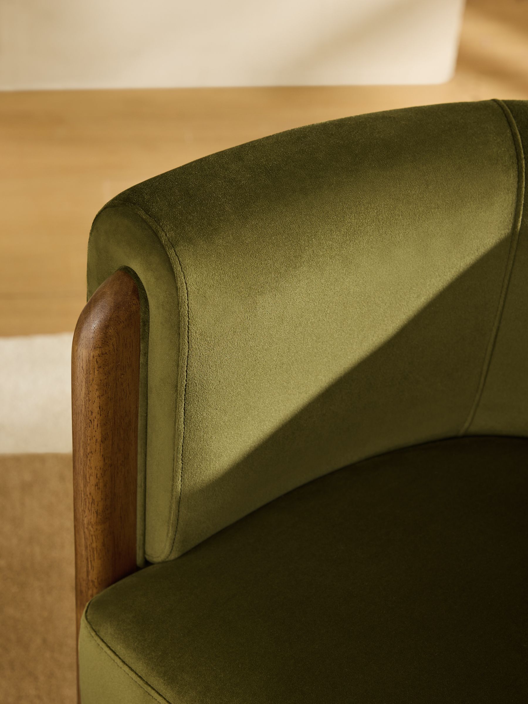 Calix Dining Chair in Green Velvet - Image 2 of 5