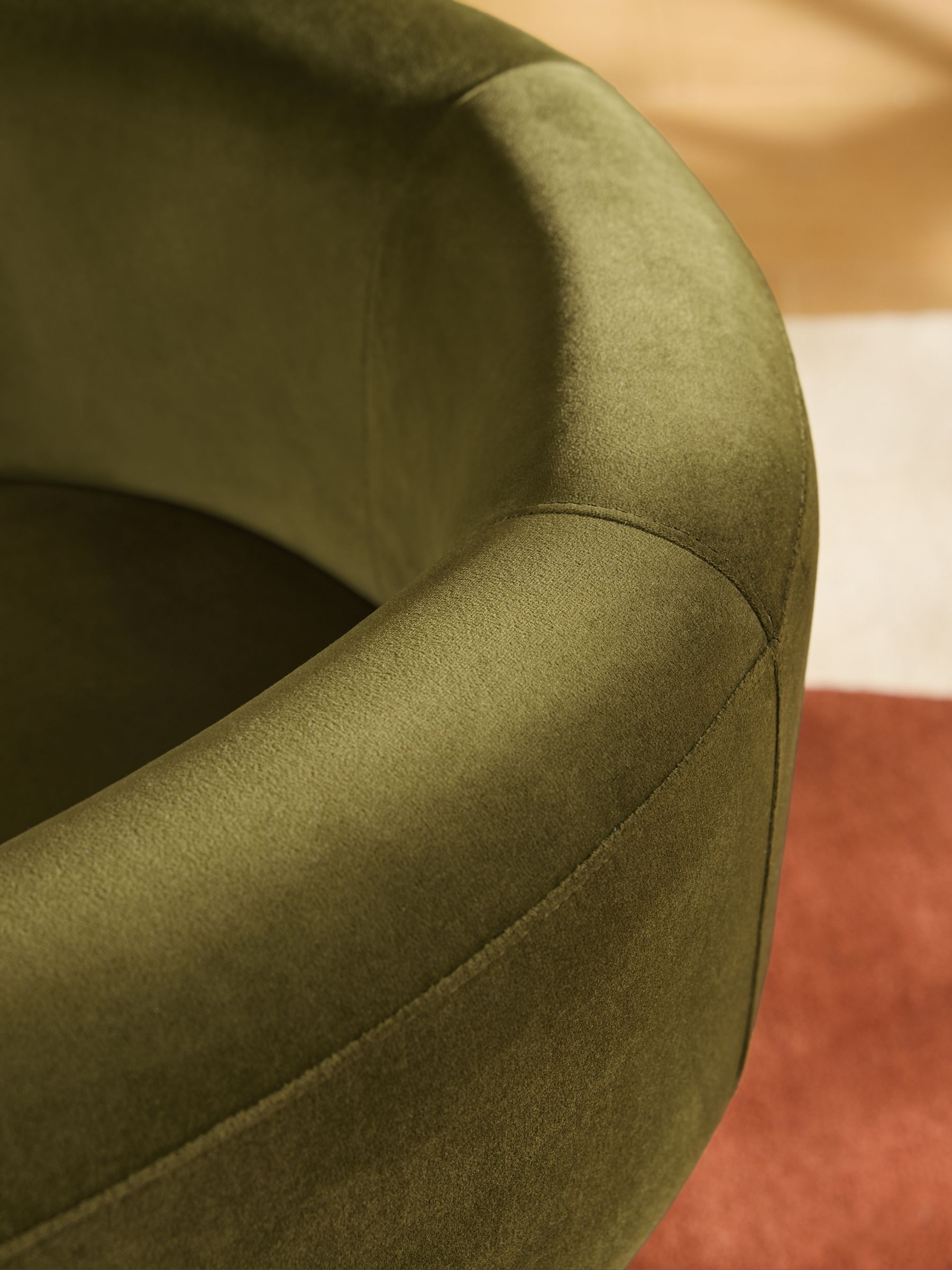 Calix Dining Chair in Green Velvet - Image 3 of 5