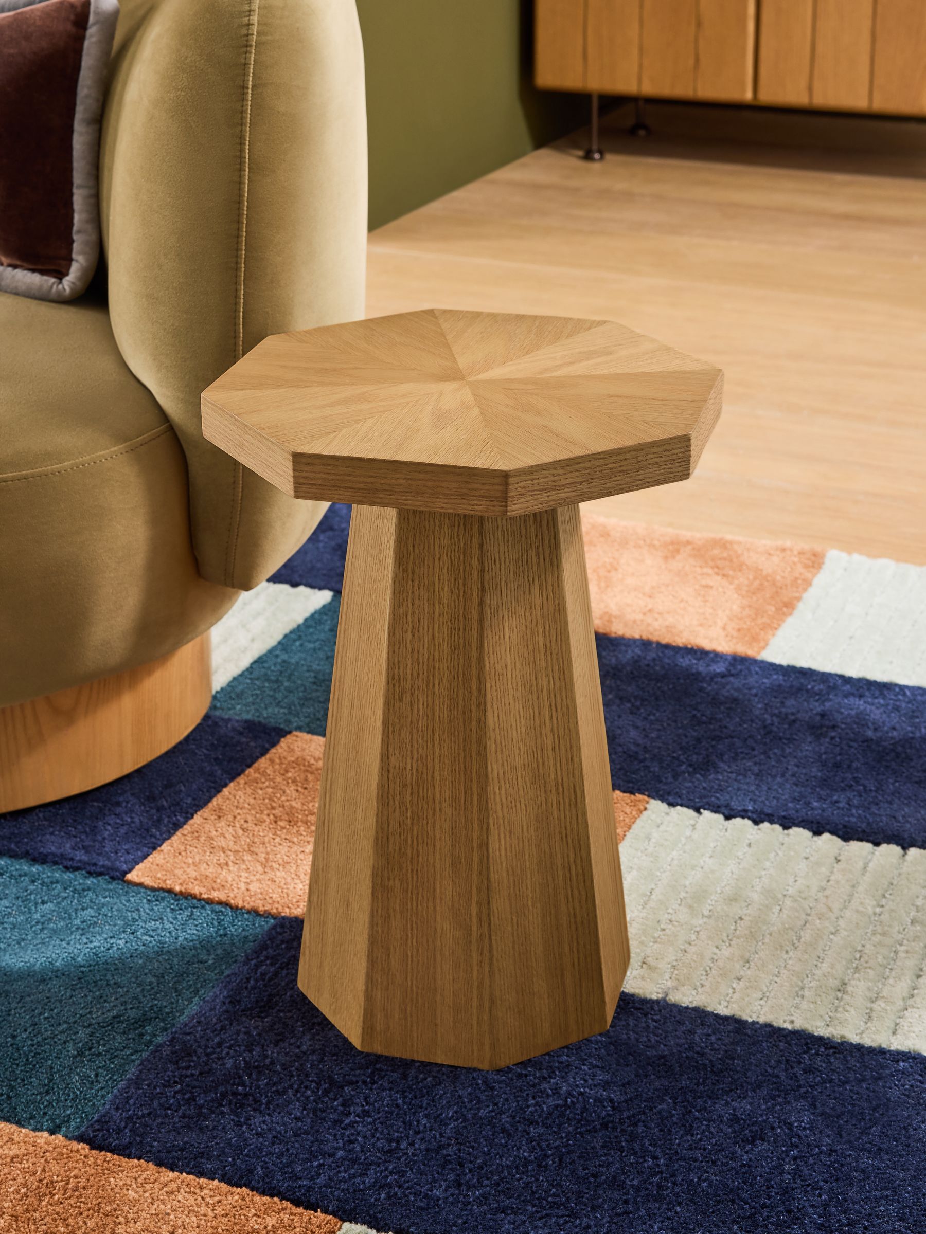 Brennan Side Table in Oak - Image 1 of 6