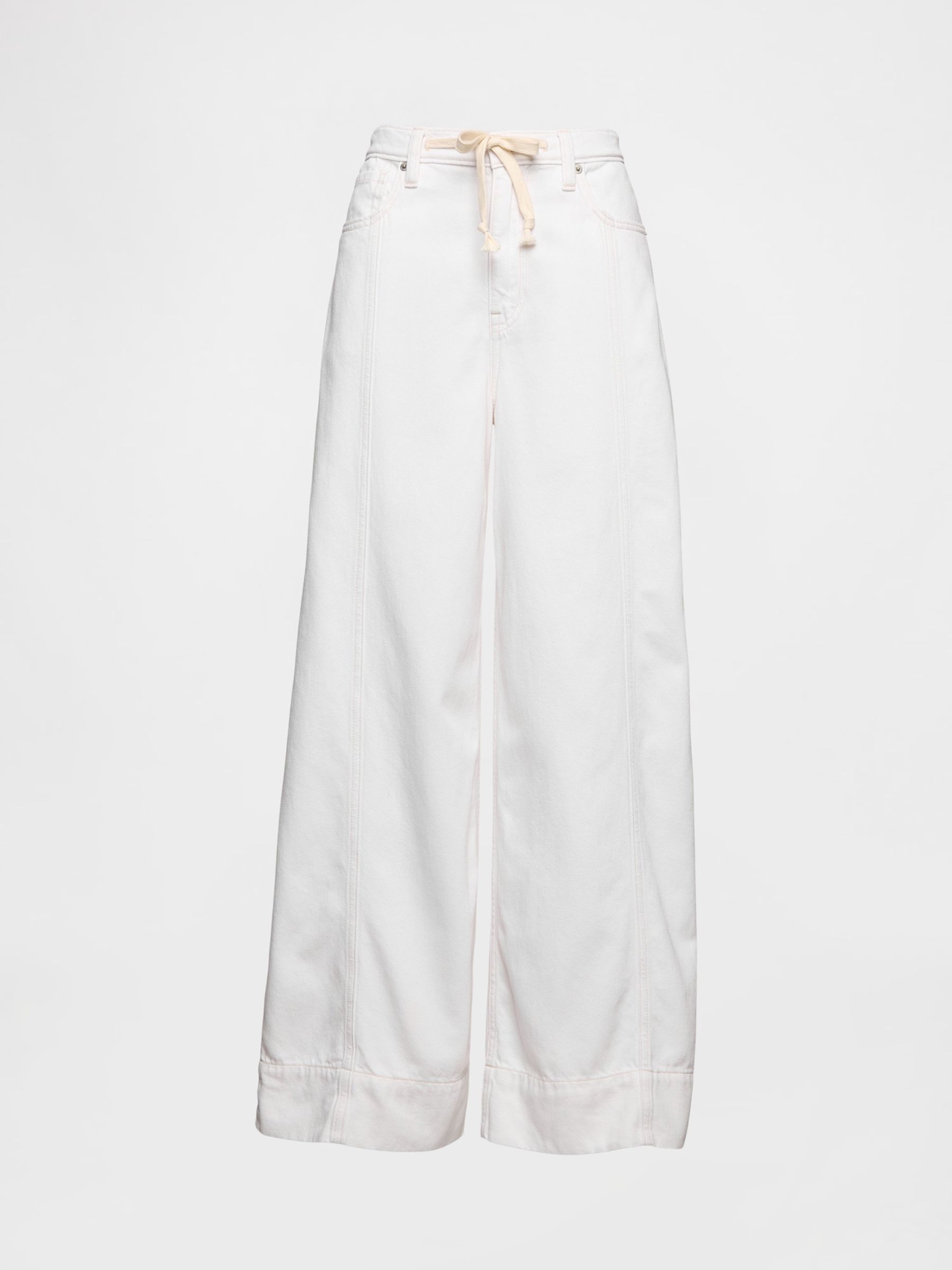 White Mid Rise UltraSoft Baggy Jeans - Image 6 of 6