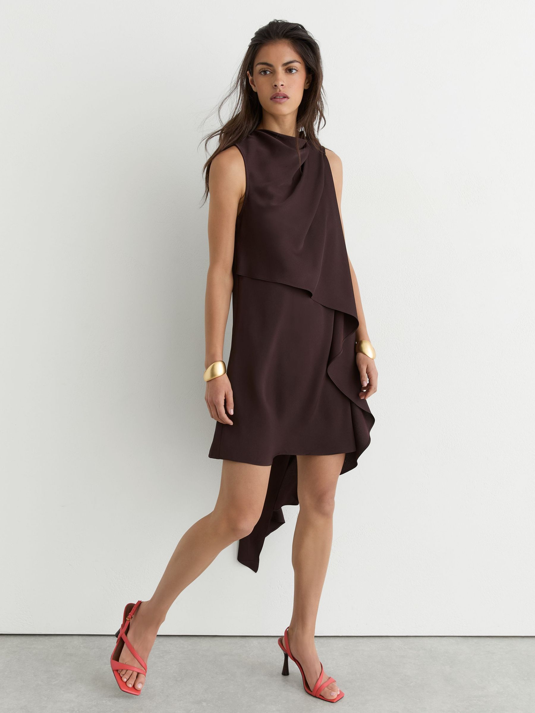 chiffon dress fabric Floral Fabby Fables Size:X-LARGE Professional dry clean only Outfit Kendall Jenner Awards