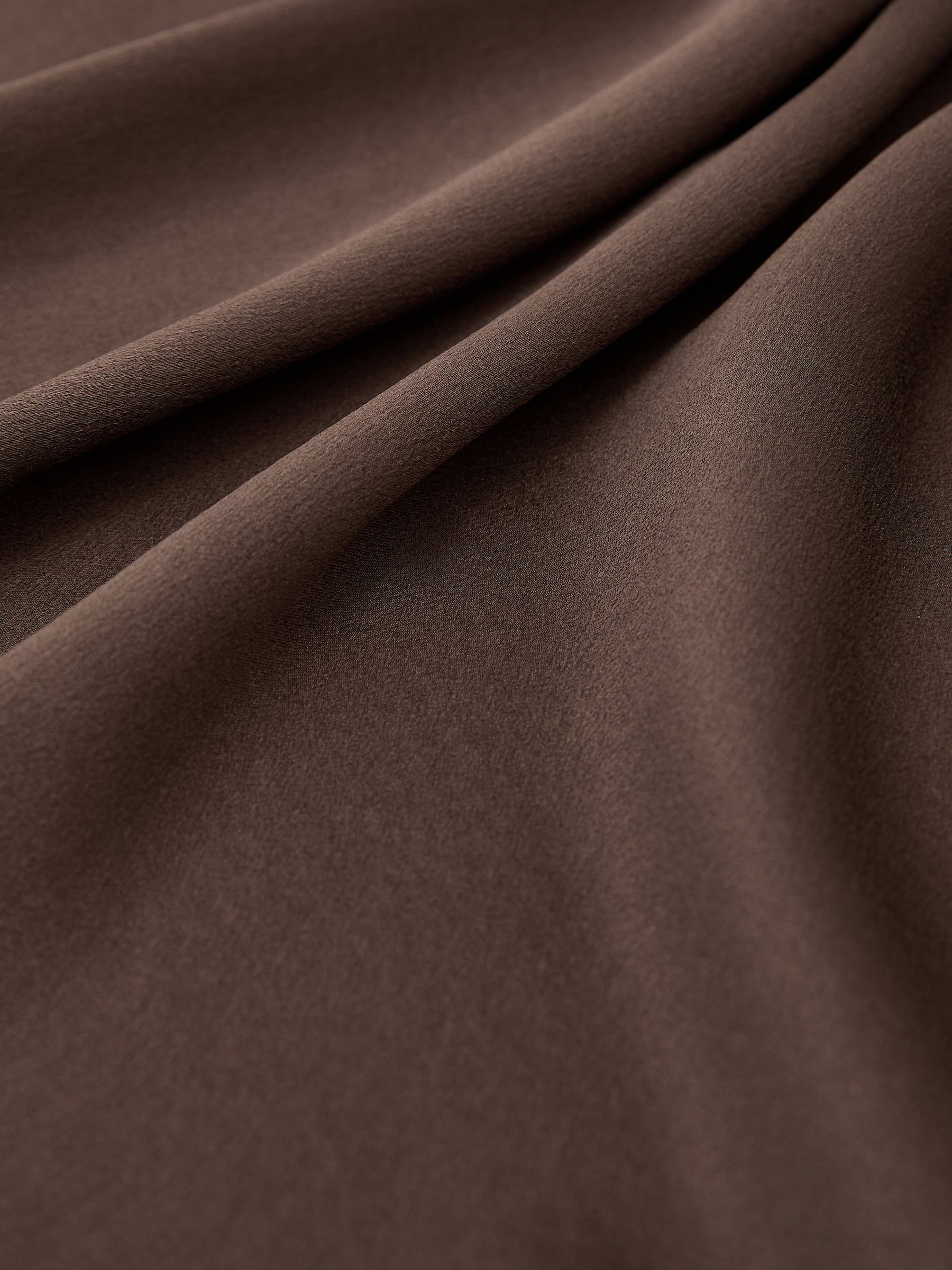 Silk Short-Sleeve Top in Mauve - Image 7 of 7