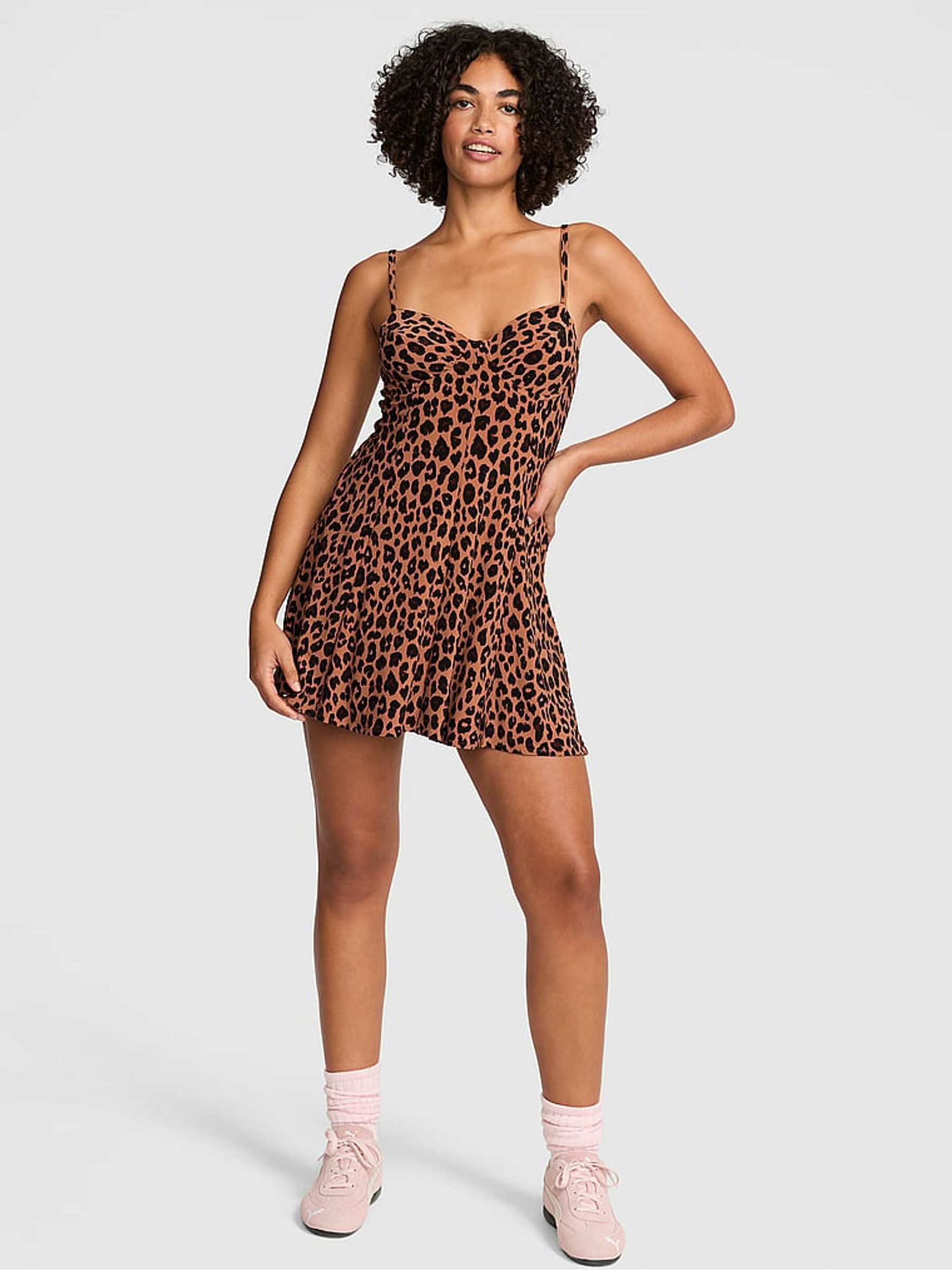 Leopard Brown Corset Dress - Image 2 of 3
