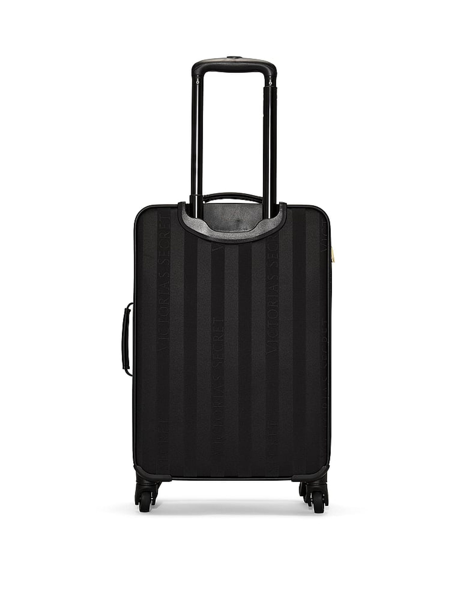 Black Stripe Carry On Rolling Suitcase - Image 2 of 3 Black Stripe Carry On Rolling Suitcase - Image 2 of 3