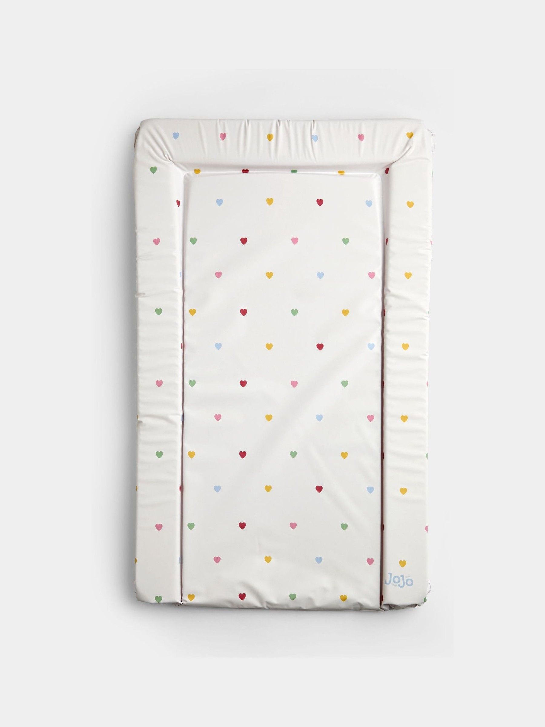 Cream Heart Print Changing Mat - Image 1 of 3