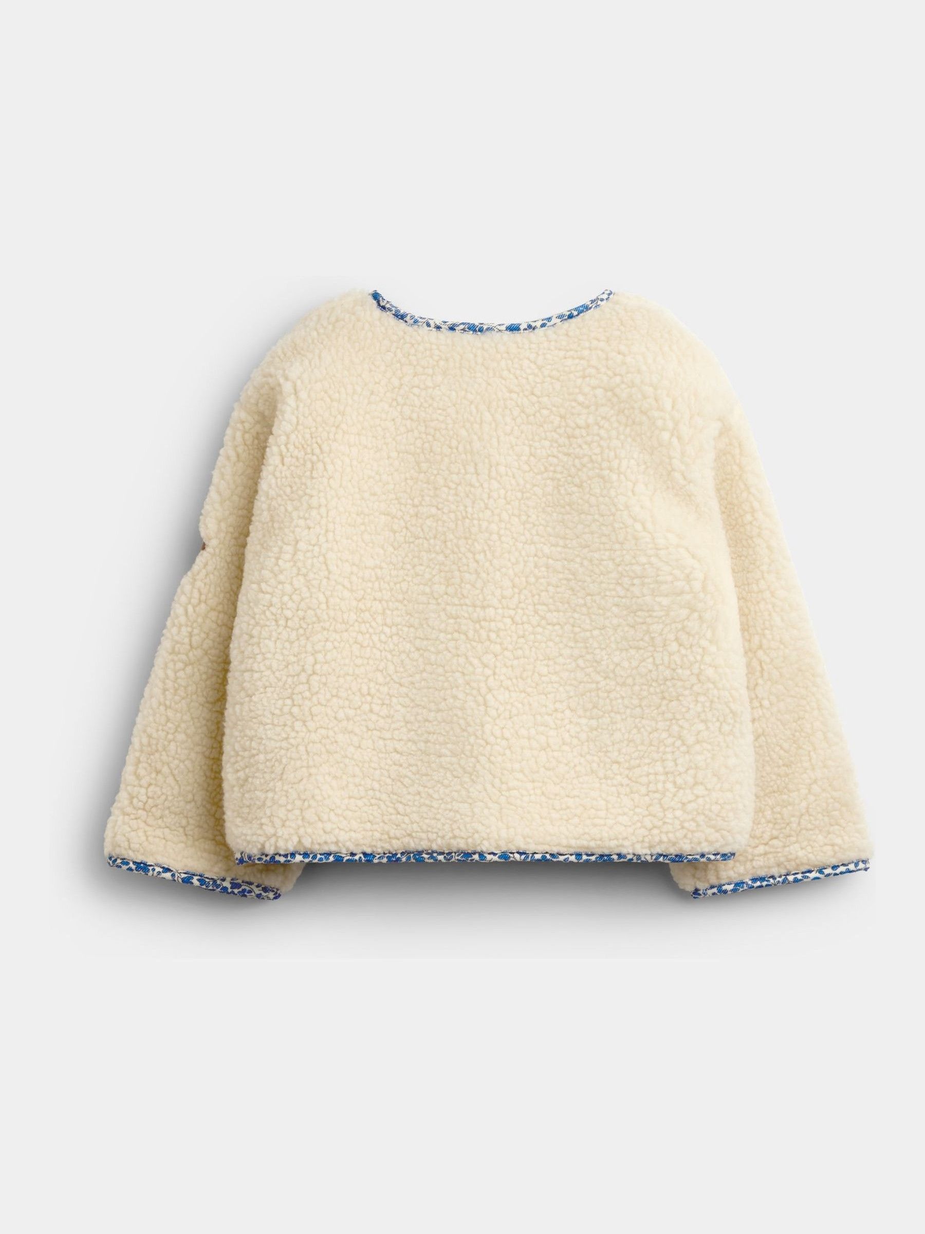 Blue Floral Reversible Fleece - Image 3 of 7