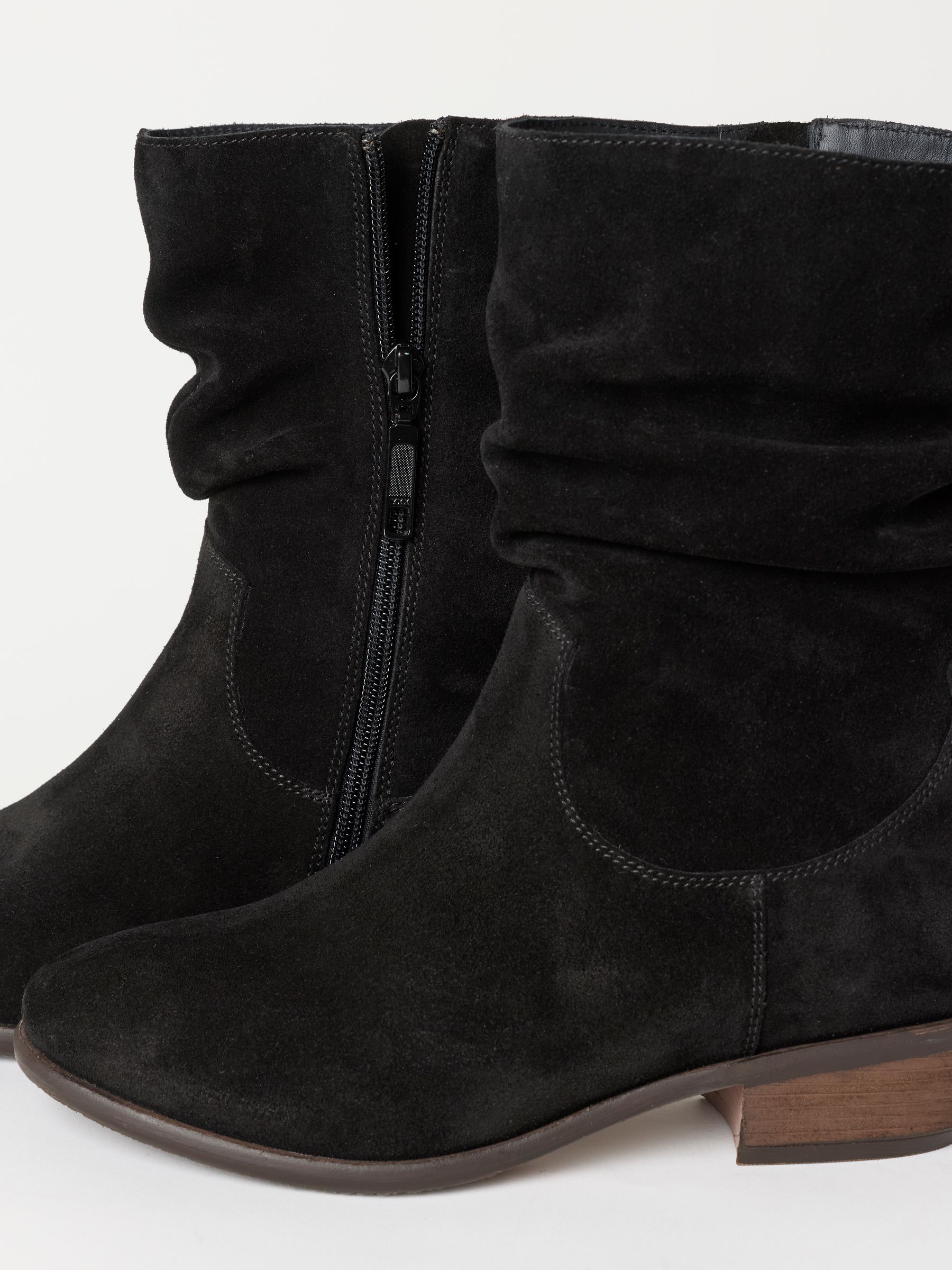Farleigh Black Suede Slouch Boots - Image 5 of 5