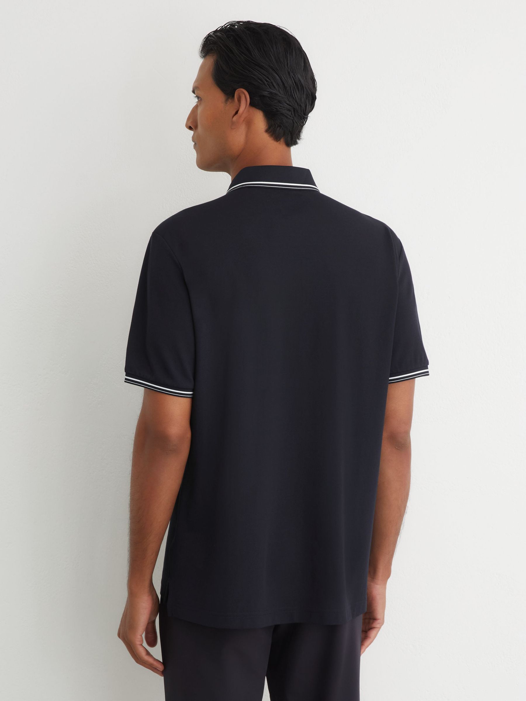Polo Shirt in Navy - Image 5 of 8