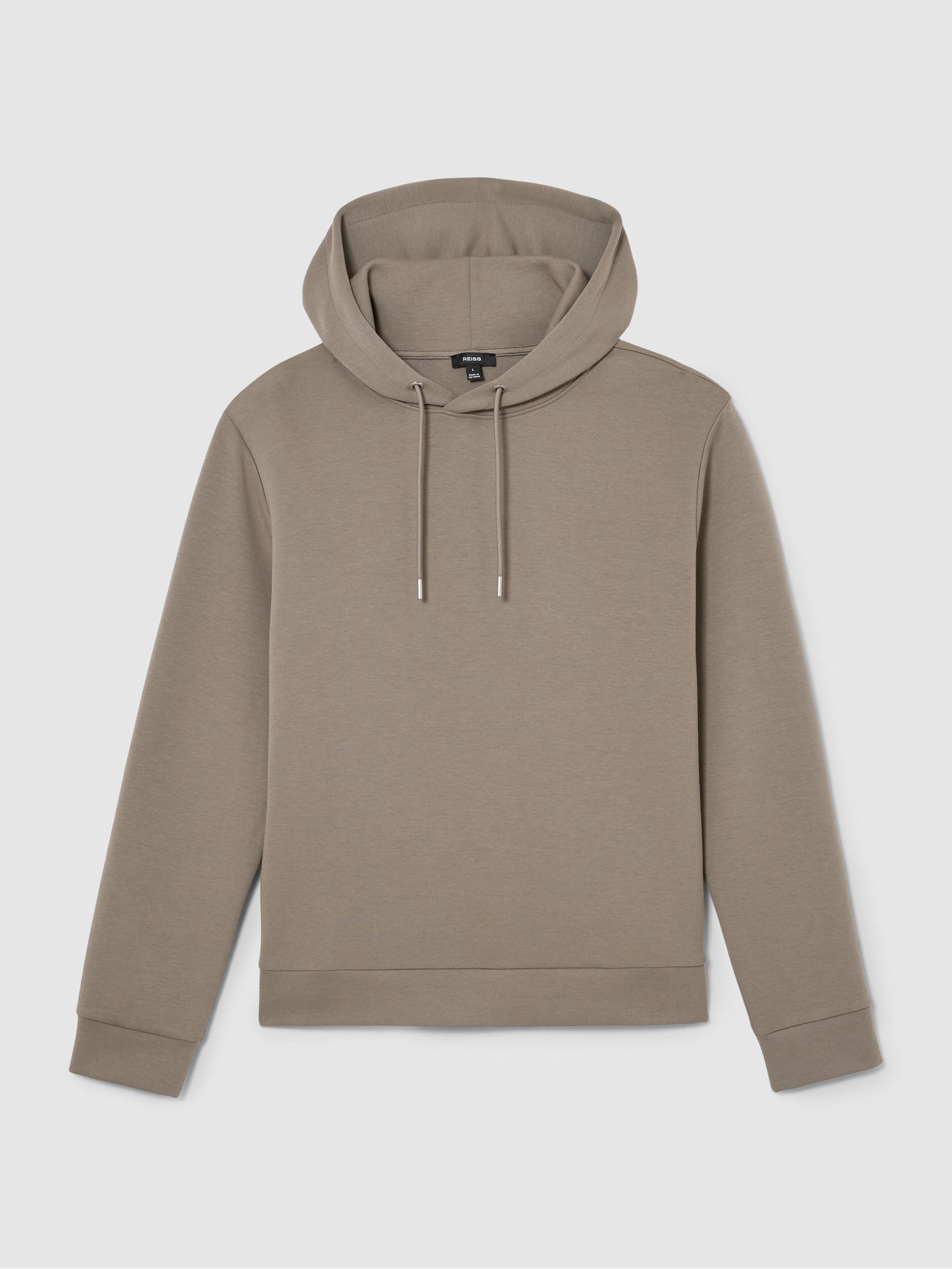 Premium Interlock Hoodie in Mushroom Brown - Obrázek 2 z 6