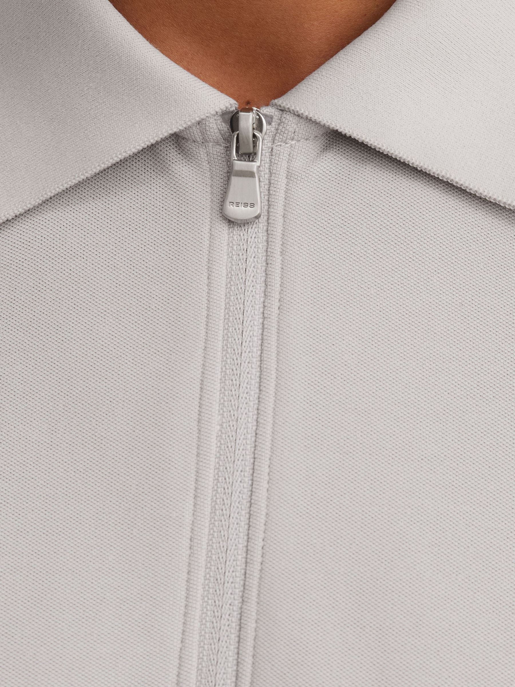 Polo Shirt in Soft Grey - Image 6 of 10