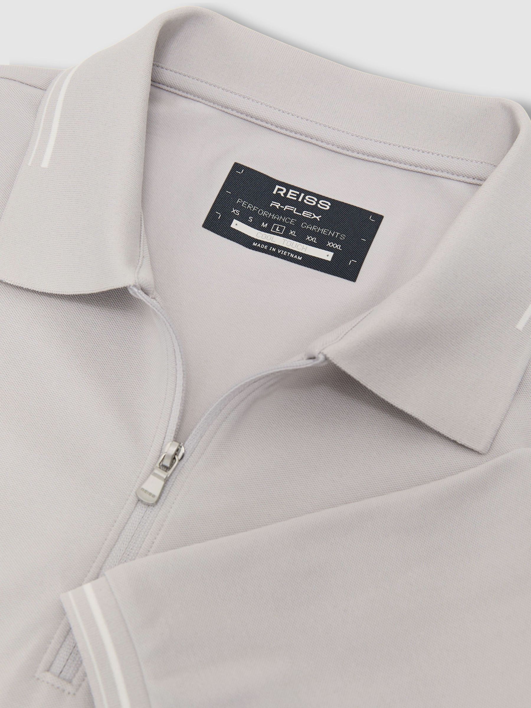 Polo Shirt in Soft Grey - Image 8 of 10