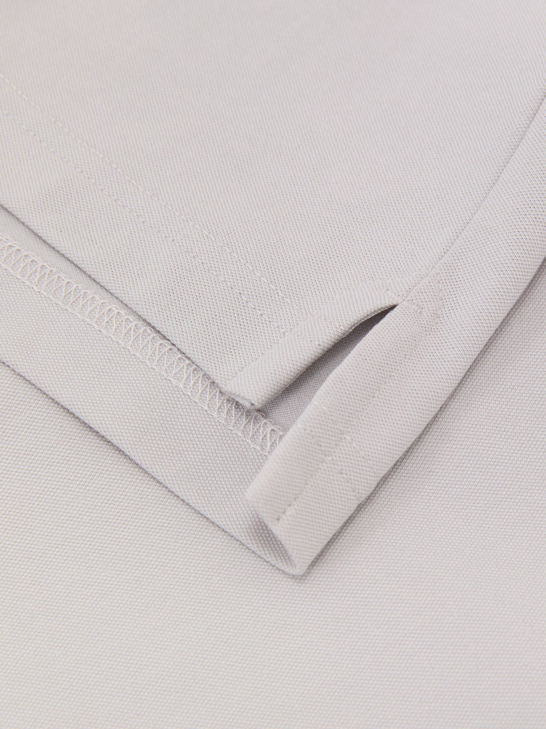 Polo Shirt in Soft Grey - Image 9 of 10