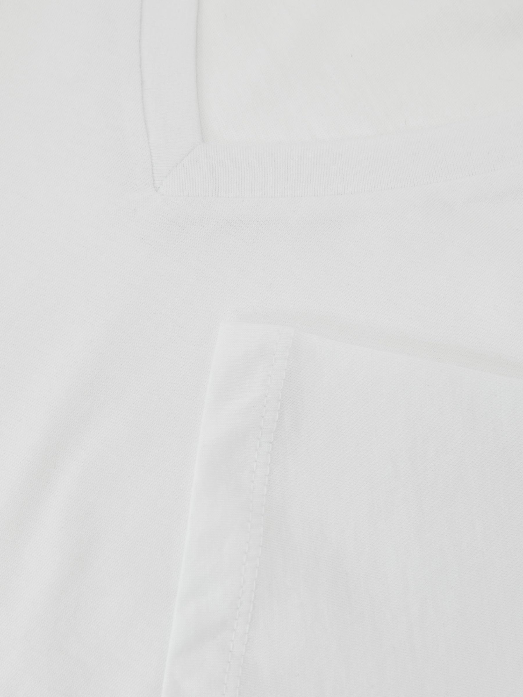 3-Pack Cotton V-Neck Tailored-Fit T-Shirts in White - Image 6 of 6