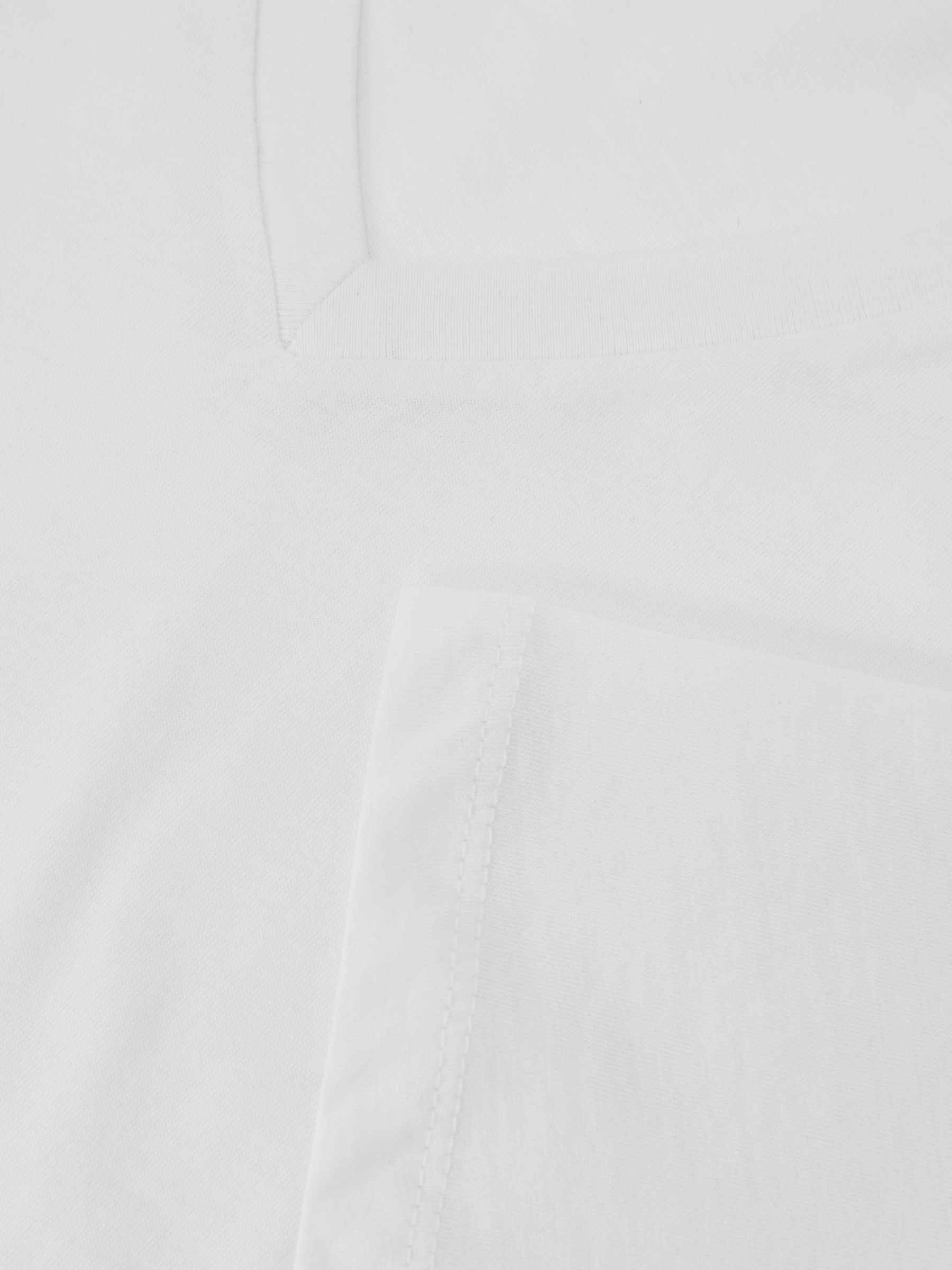 3-Pack Cotton V-Neck Tailored-Fit T-Shirts in White - Image 7 of 7