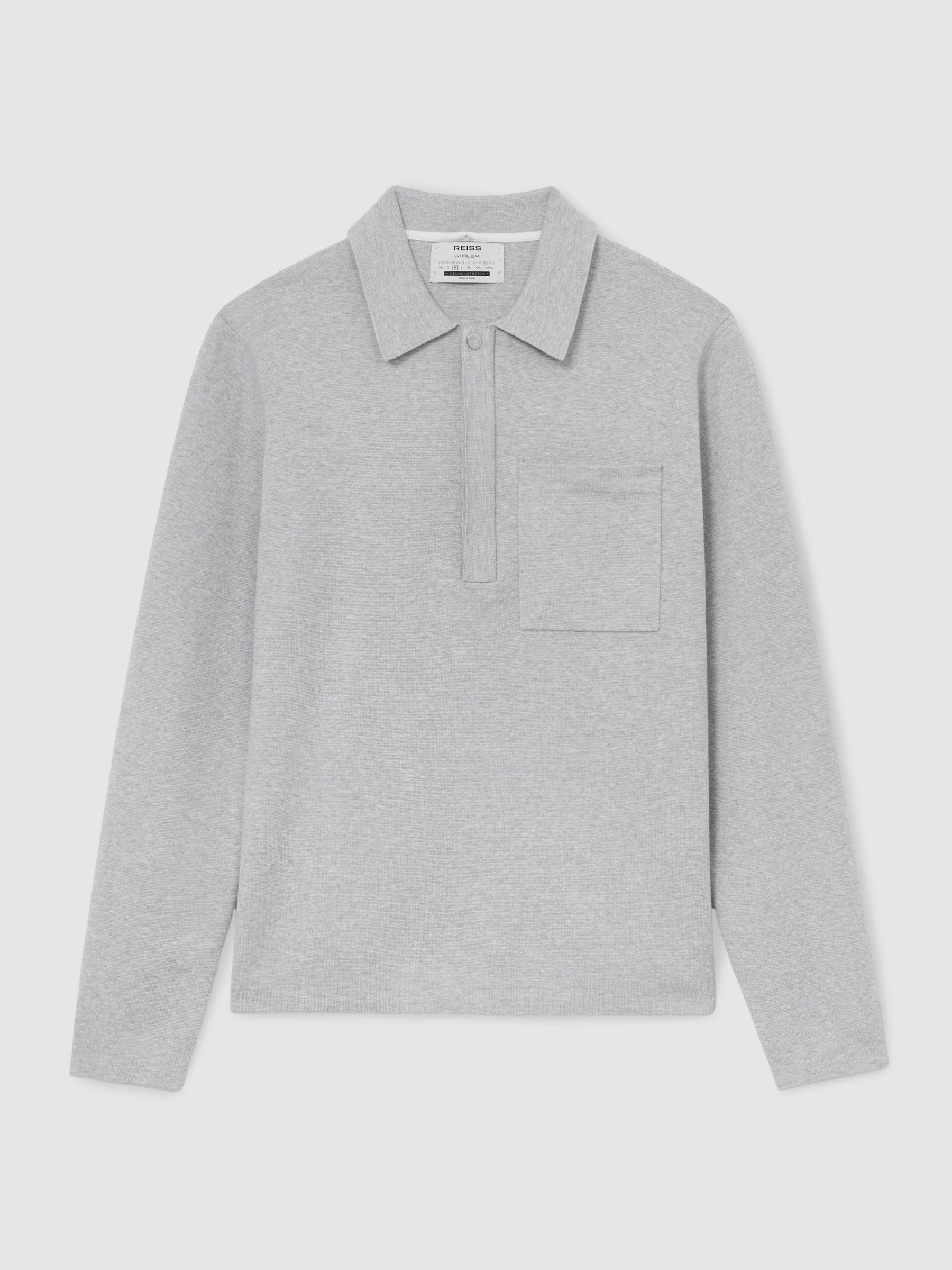 Polo Shirt in Soft Grey - Image 2 of 8