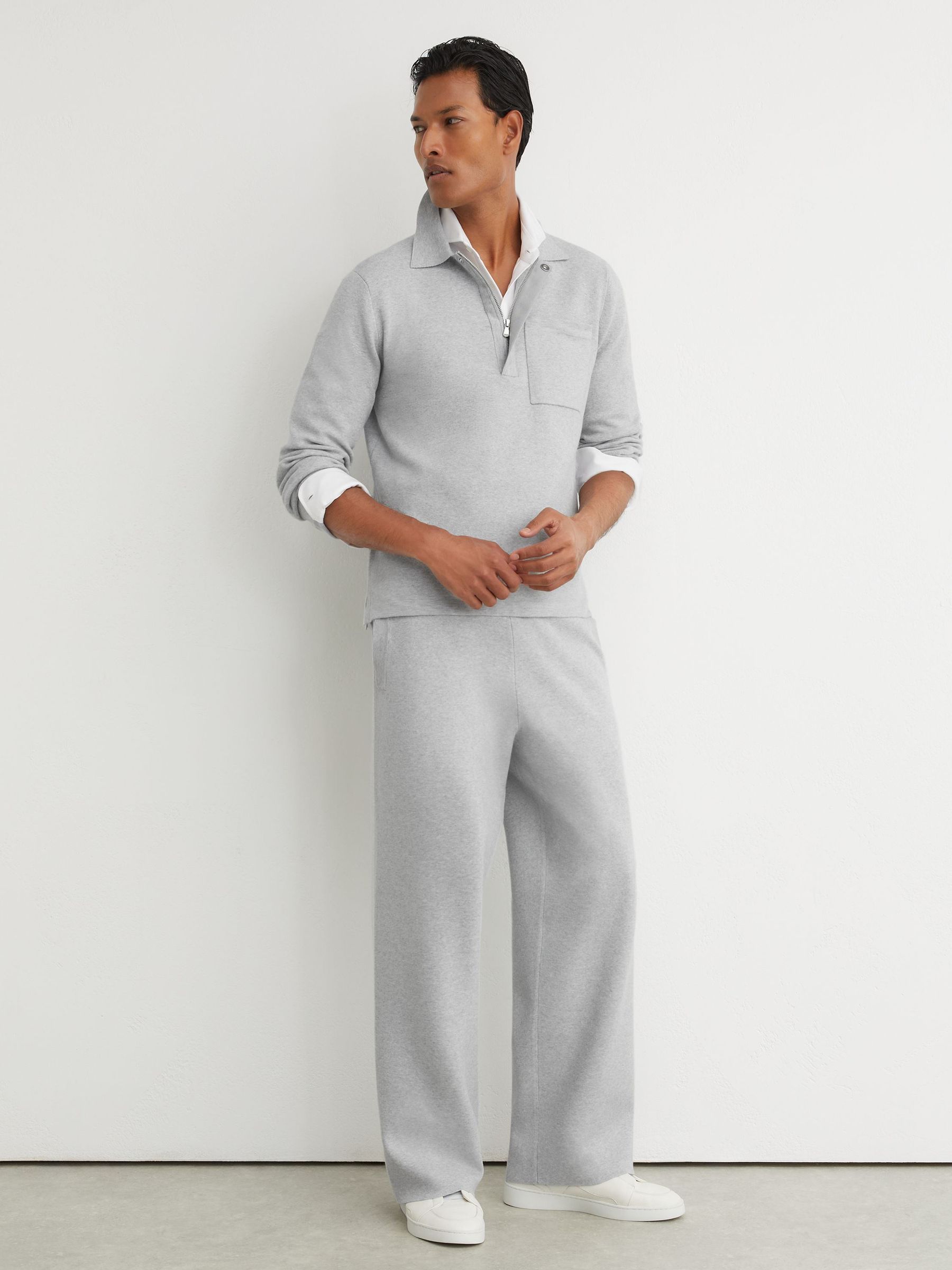 Polo Shirt in Soft Grey - Image 3 of 8