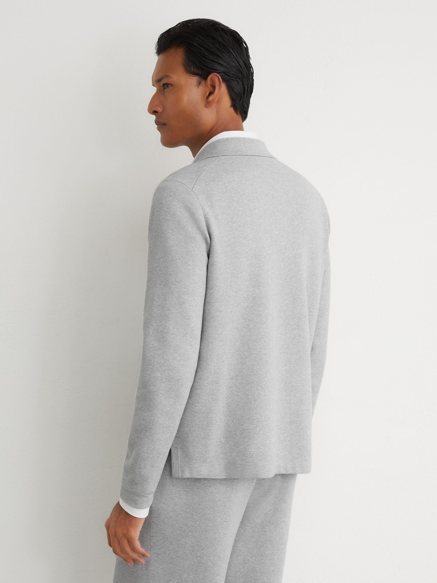 Polo Shirt in Soft Grey - Image 6 of 8