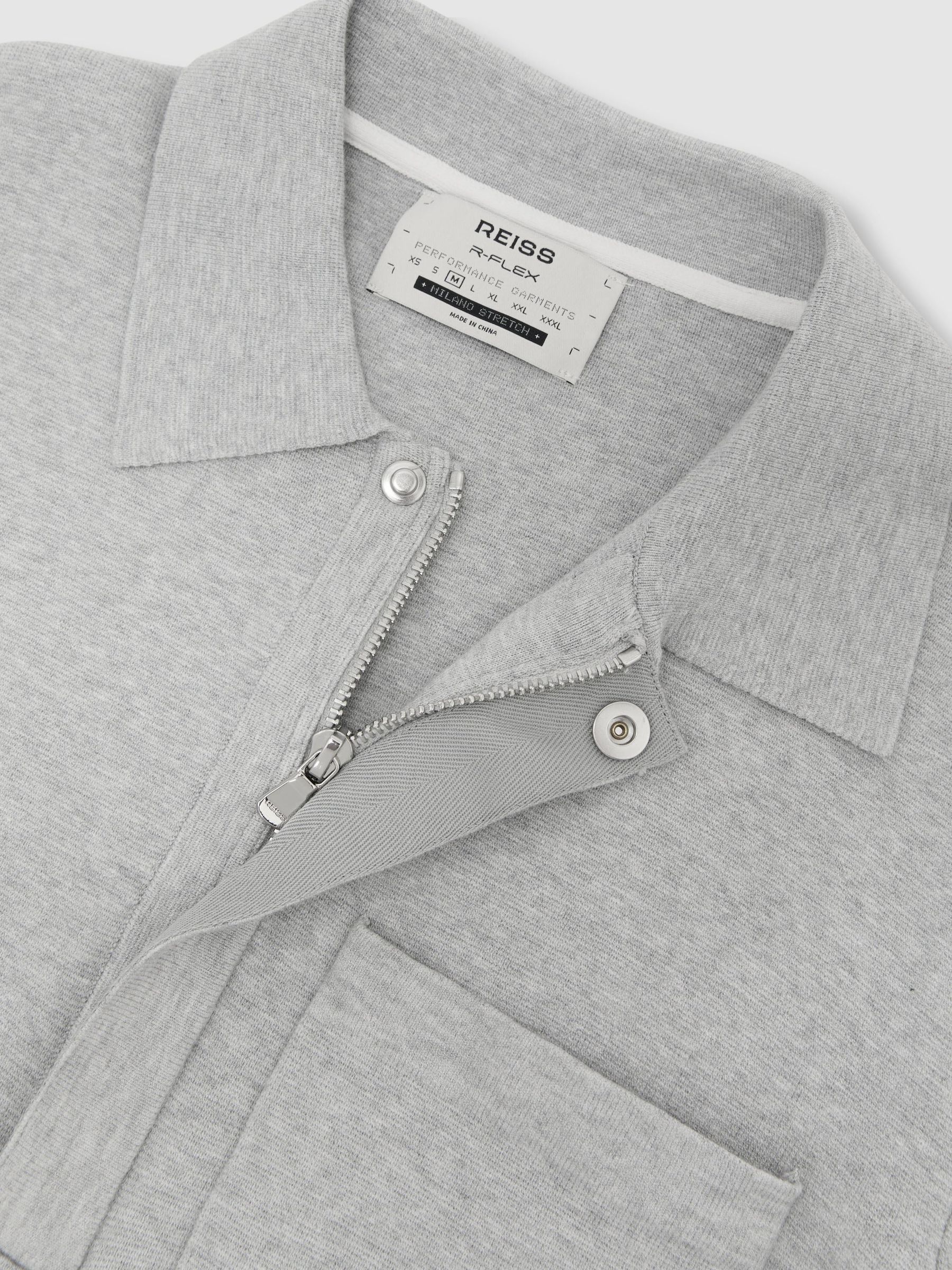 Polo Shirt in Soft Grey - Image 8 of 8