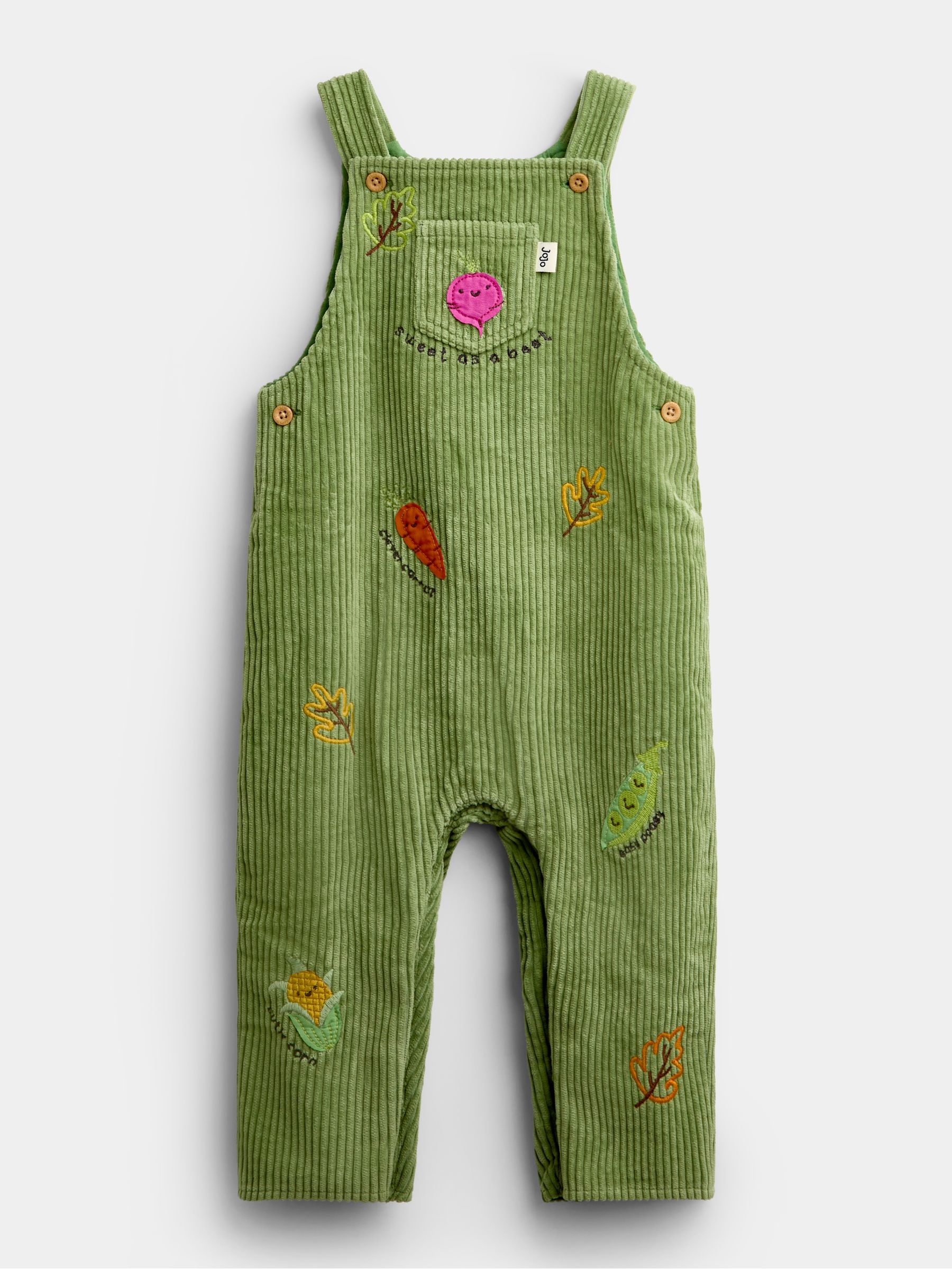 Green Vegetable Appliqué Dungaree Set - Image 2 of 6