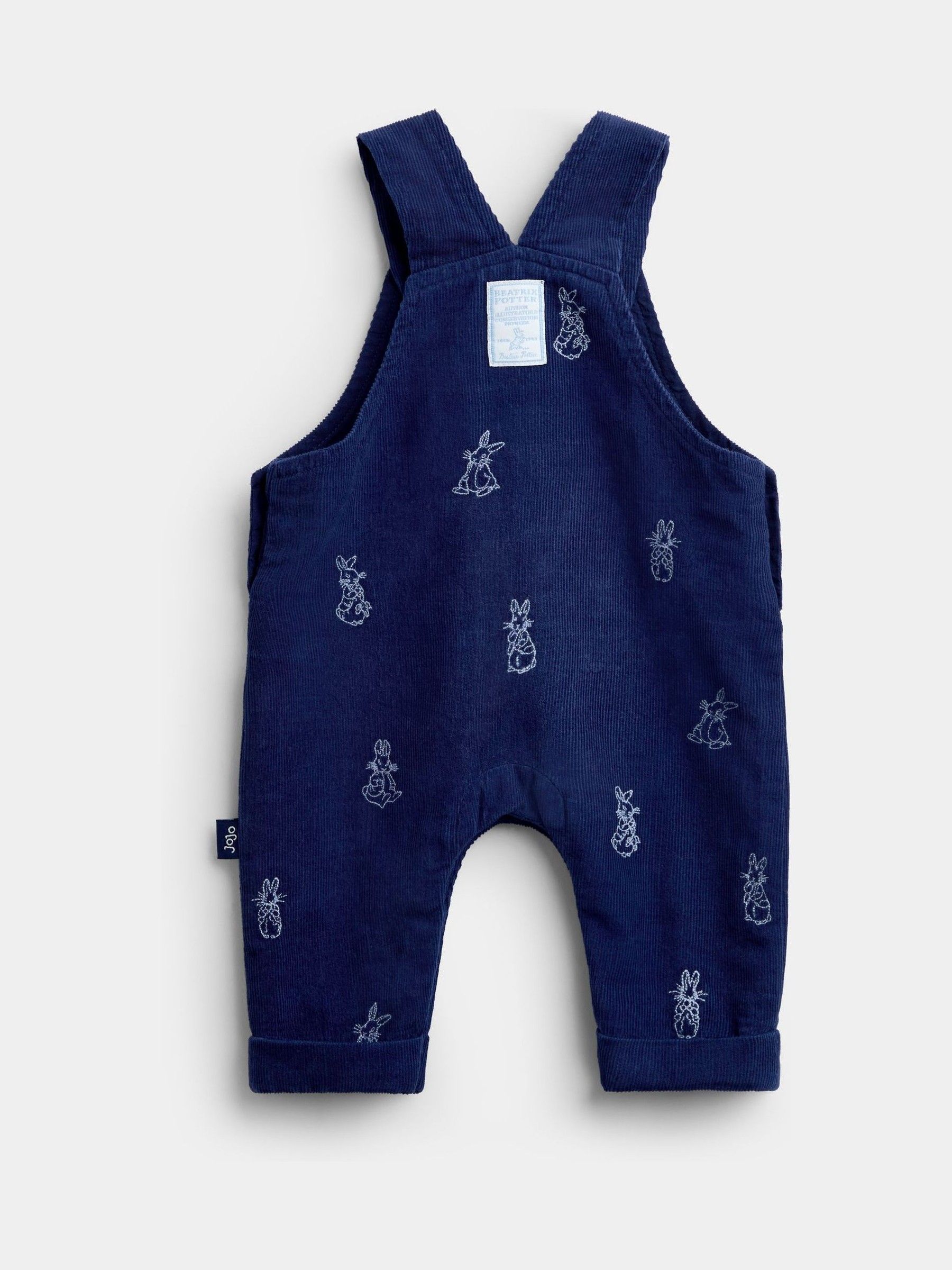 Navy Blue Peter Rabbit™ Embroidered Dungaree & Bodysuit Set - Image 5 of 8