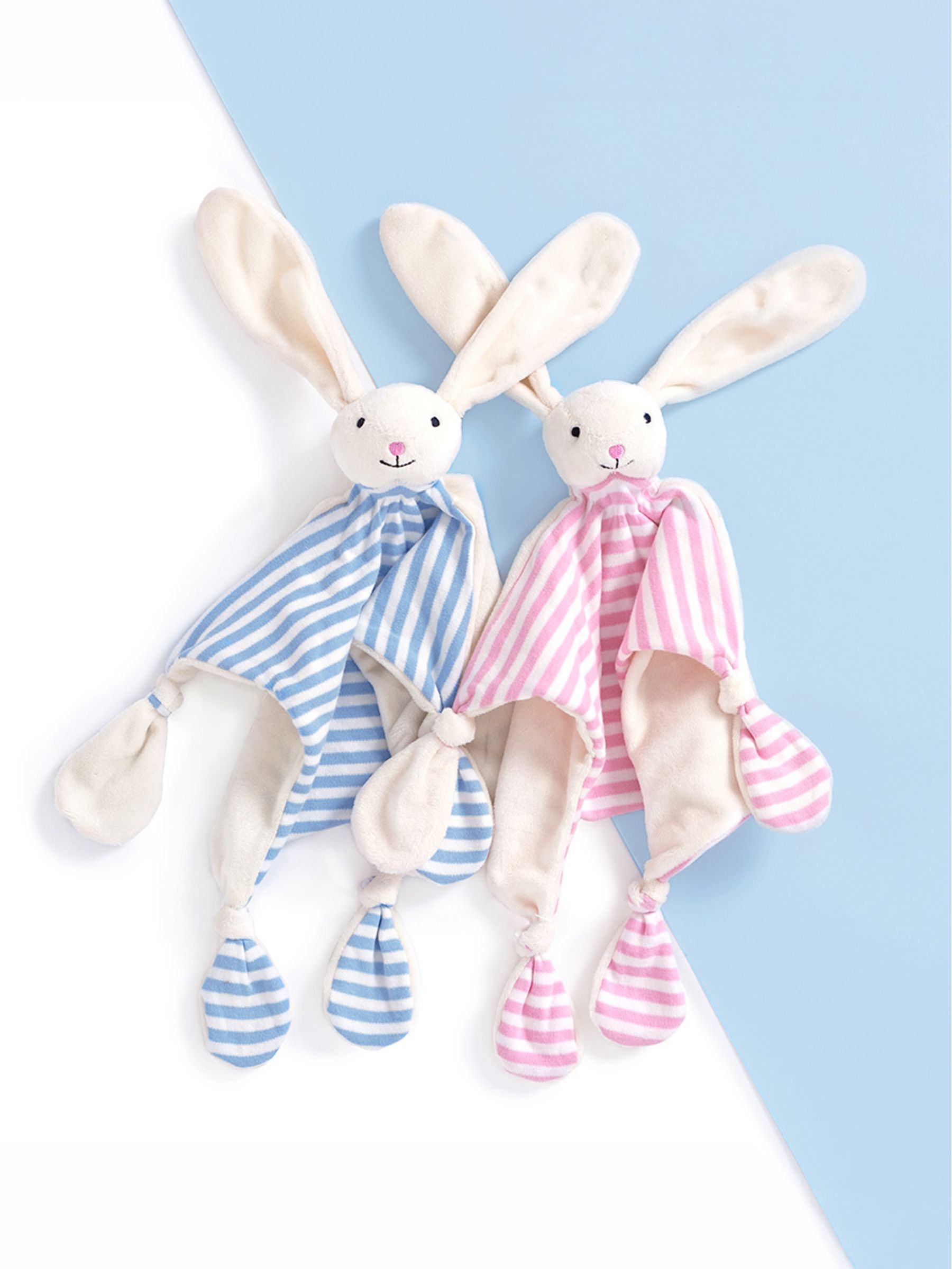 Pink Stripe Bunny Comforter - Image 4 of 4