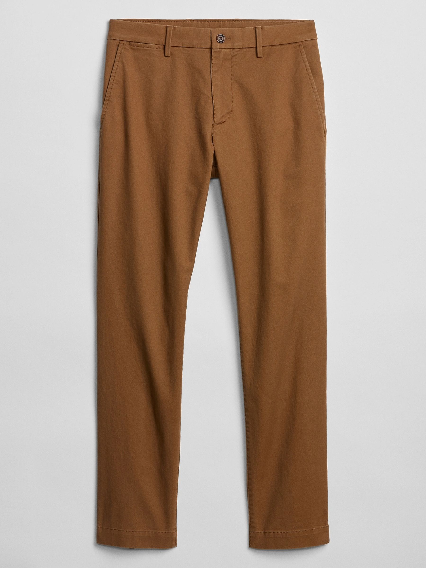 Brown Stretch Essential Chino Trousers - Image 3 of 5