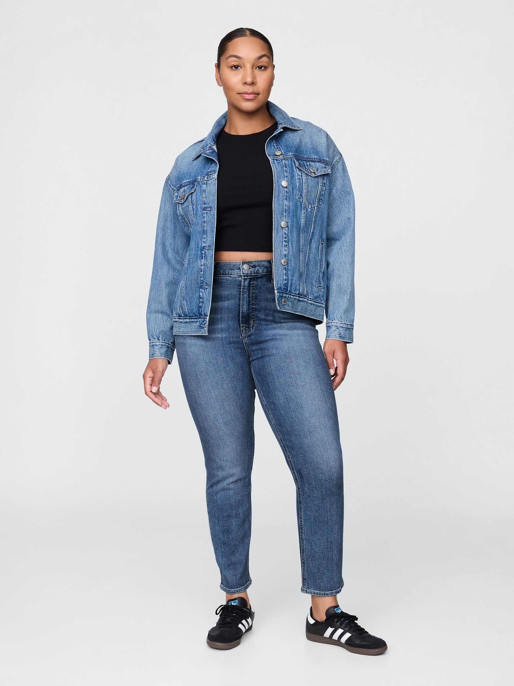 Medium Wash High Waisted Vintage Slim Jeans - Image 5 of 7