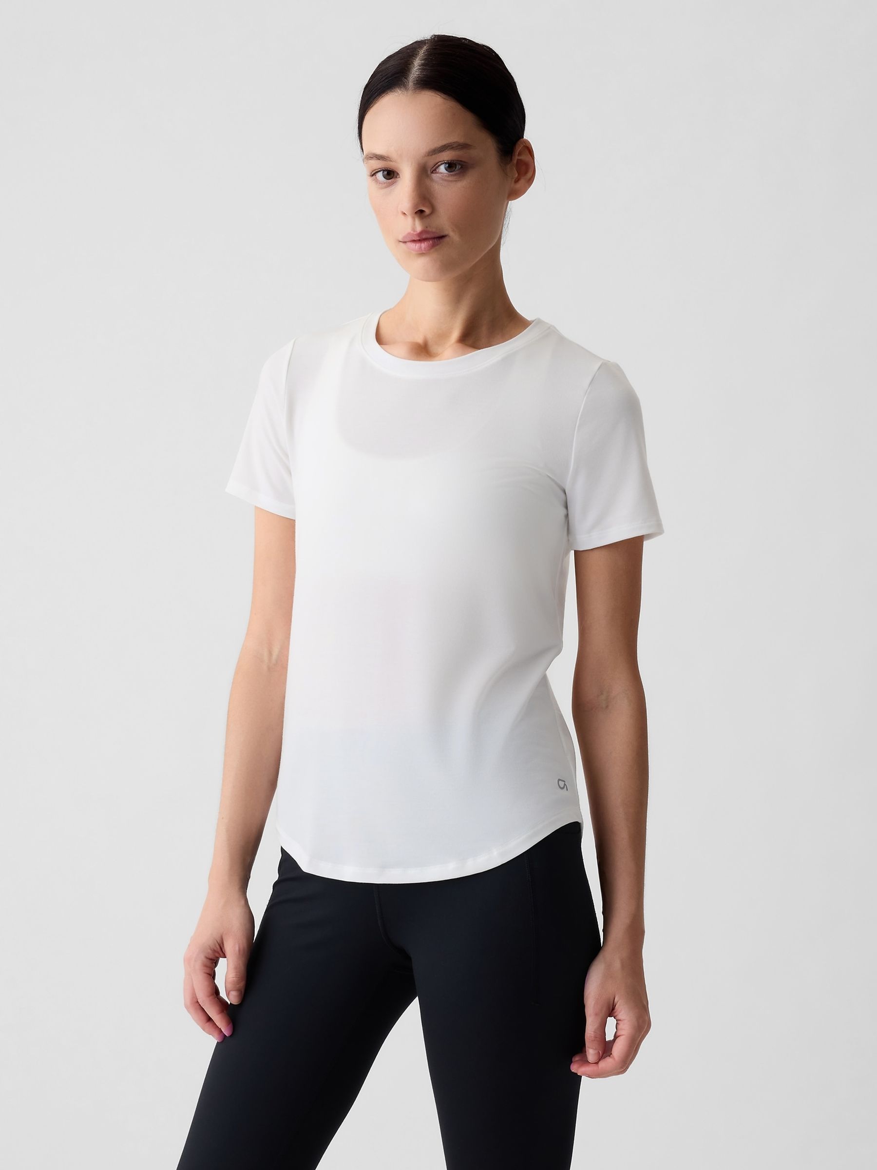 White Breathe Short Sleeve Crew Neck T-Shirt - Image 1 of 7