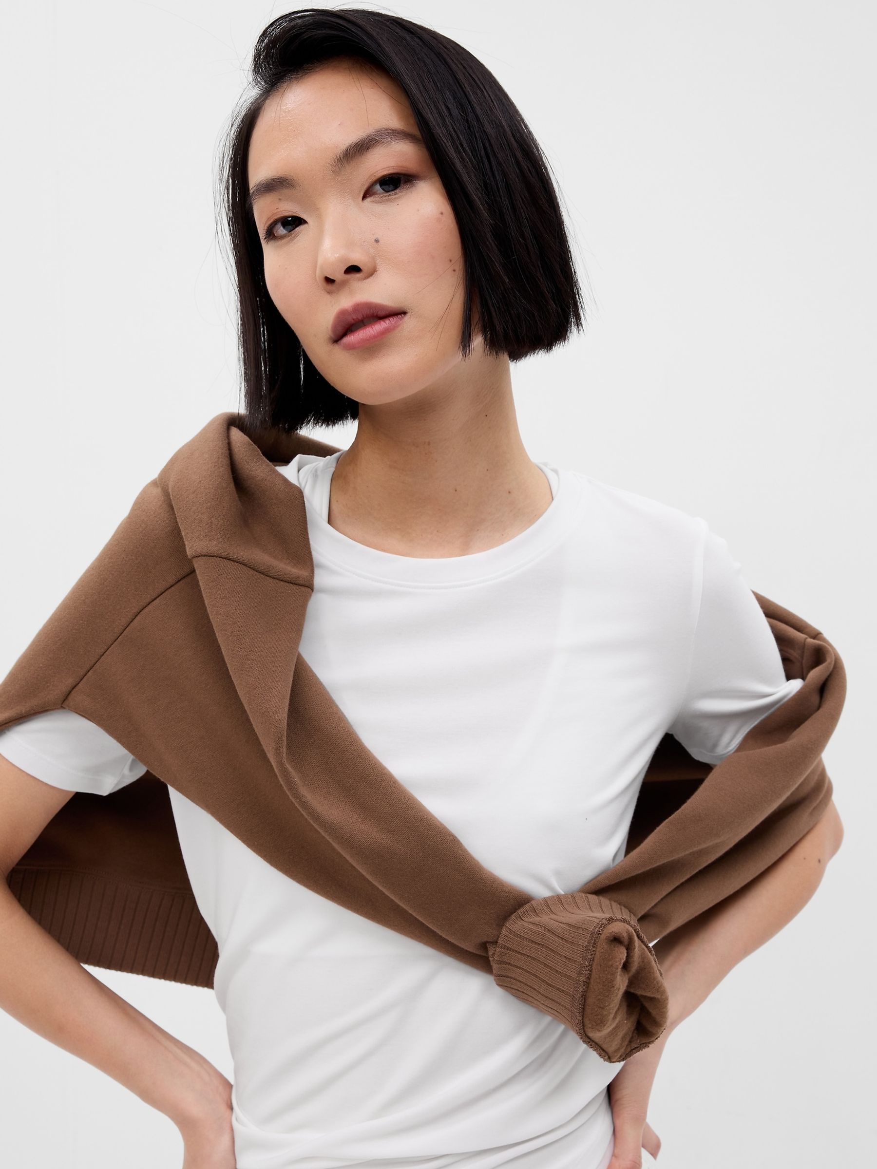 White Breathe Short Sleeve Crew Neck T-Shirt - Image 6 of 7