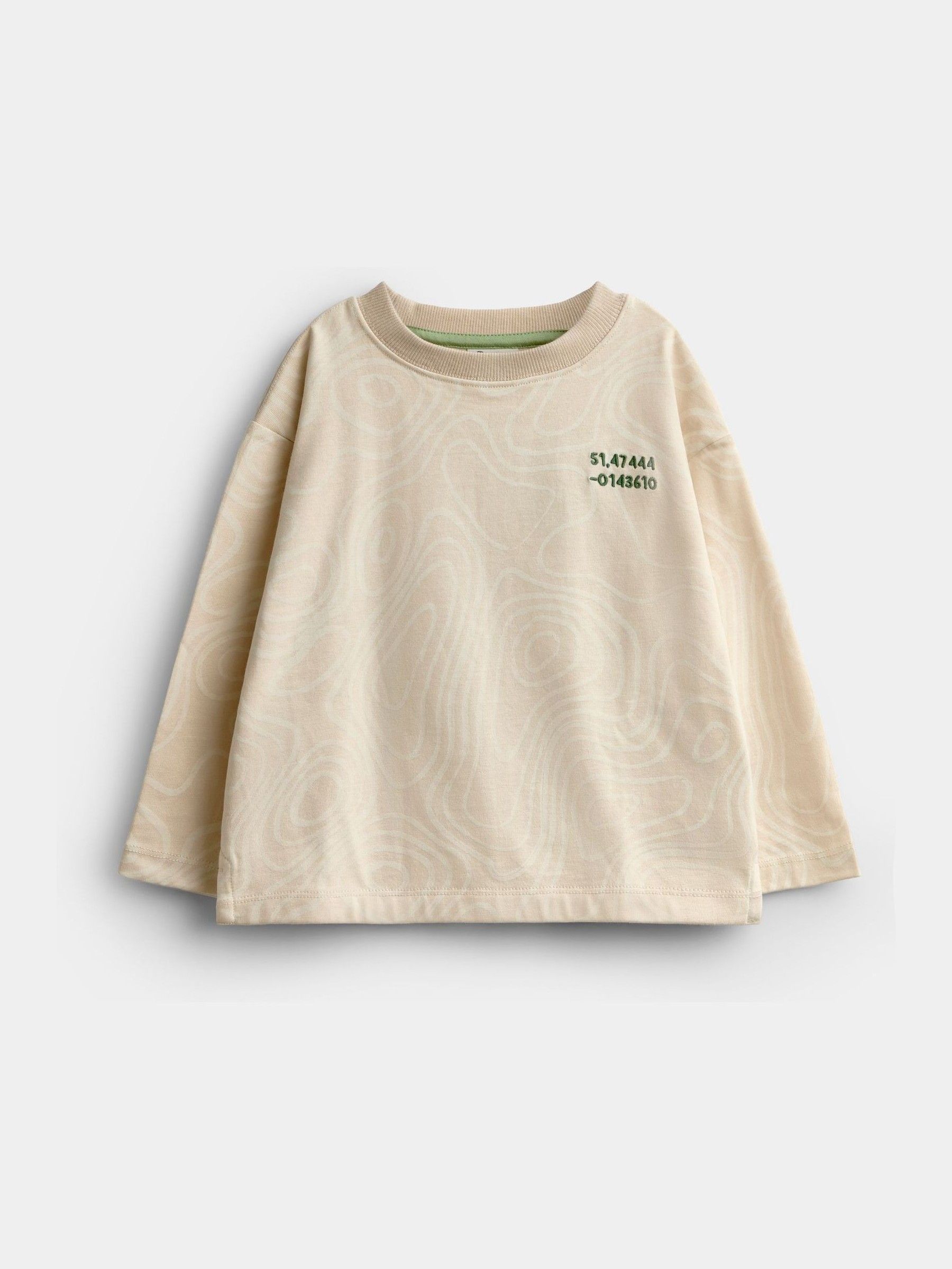 Natural Bear Embroidered Back Graphic Top - Image 1 of 4 Natural Bear Embroidered Back Graphic Top - Image 1 of 4