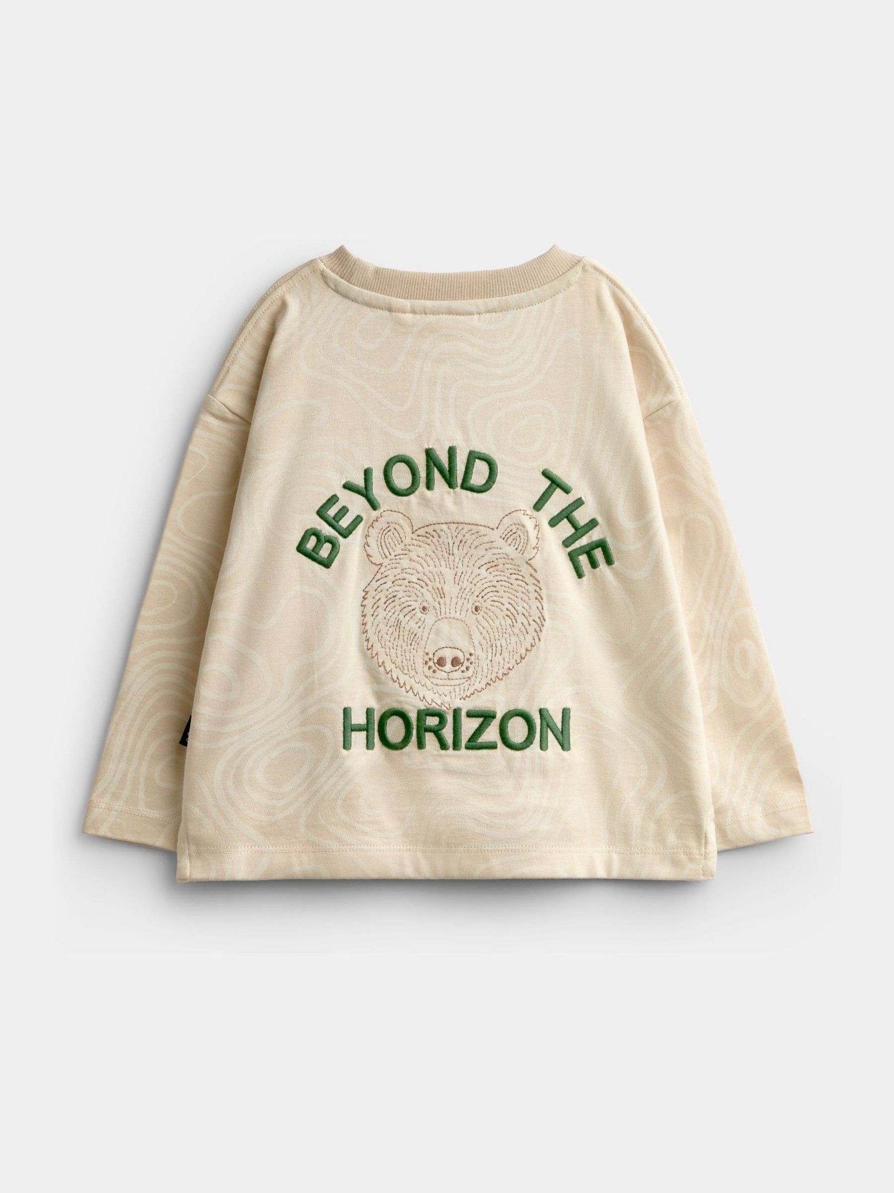 Natural Bear Embroidered Back Graphic Top - Image 2 of 4 Natural Bear Embroidered Back Graphic Top - Image 2 of 4