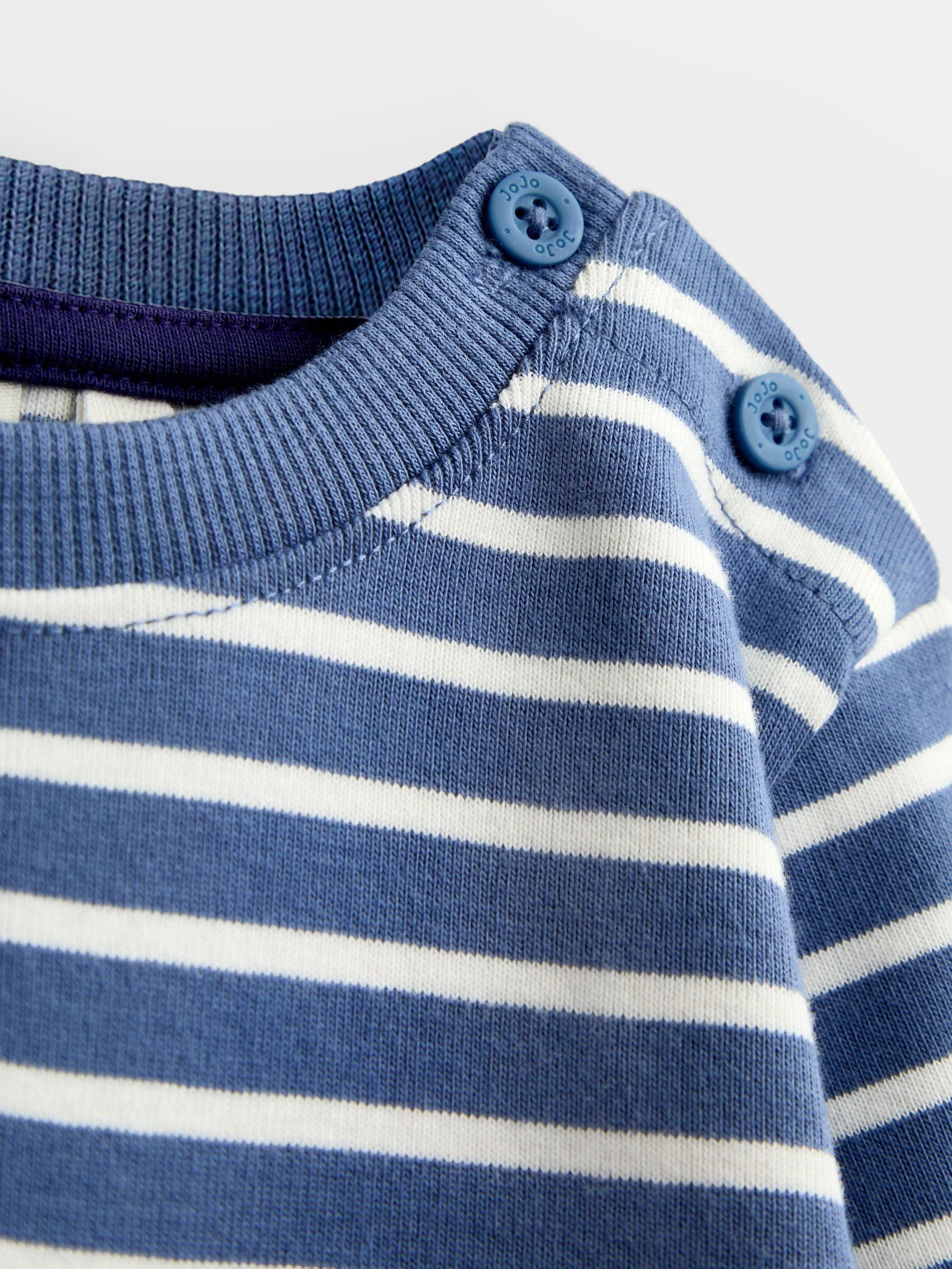 Blue Stripe Long Sleeve Top - Image 3 of 4