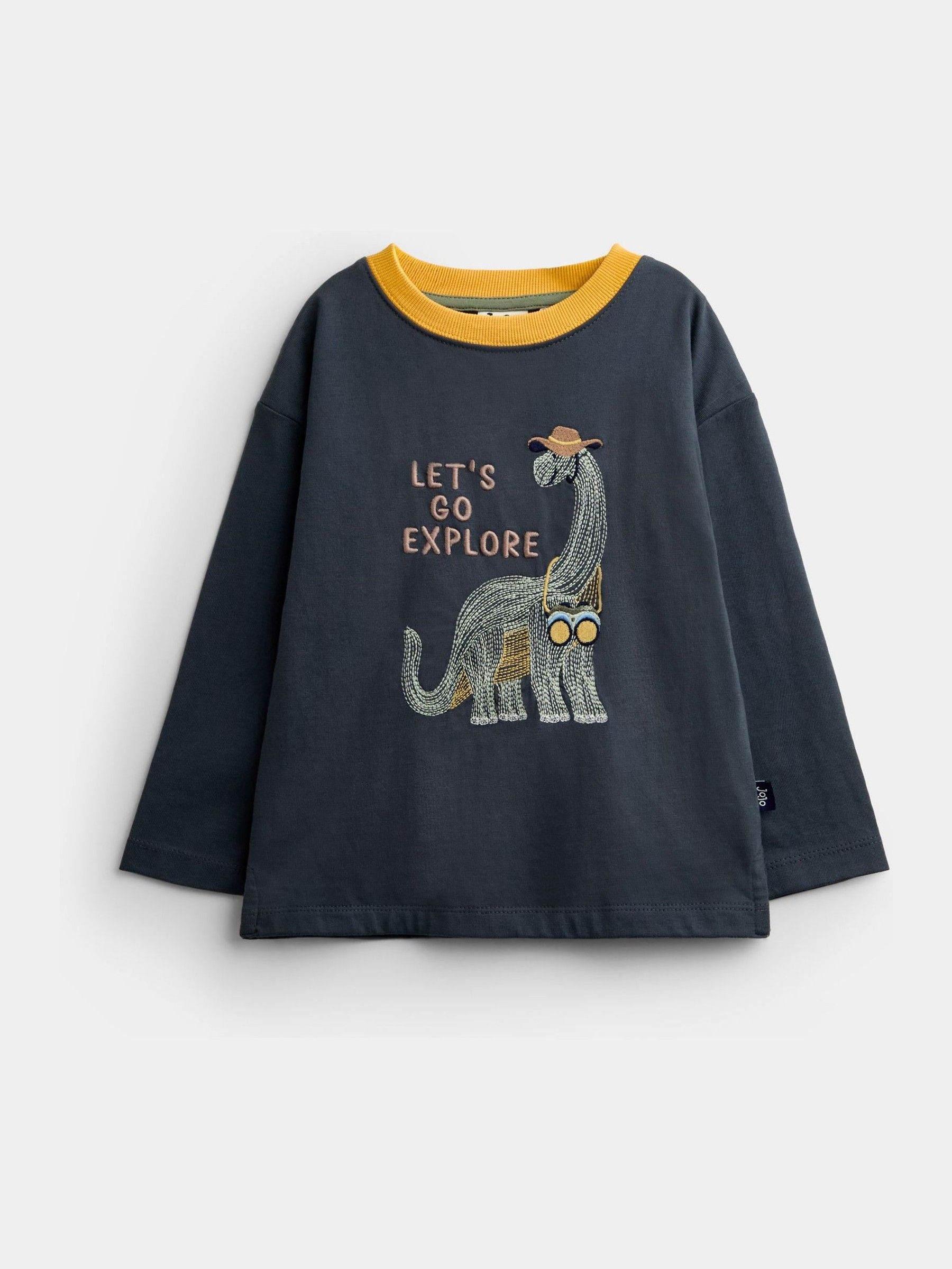 Light Grey Dino Stitch Top - Image 1 of 4