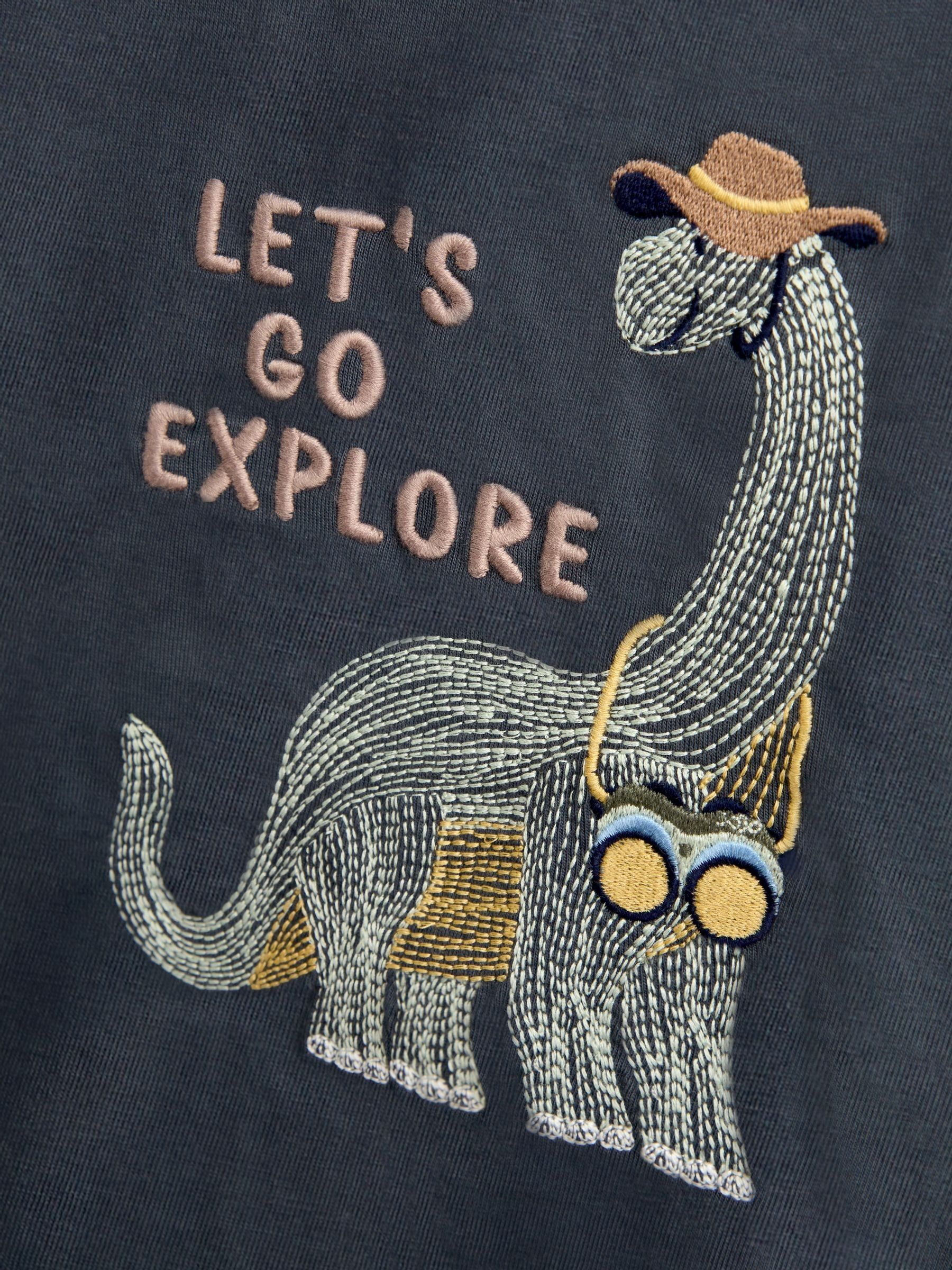 Light Grey Dino Stitch Top - Image 3 of 4