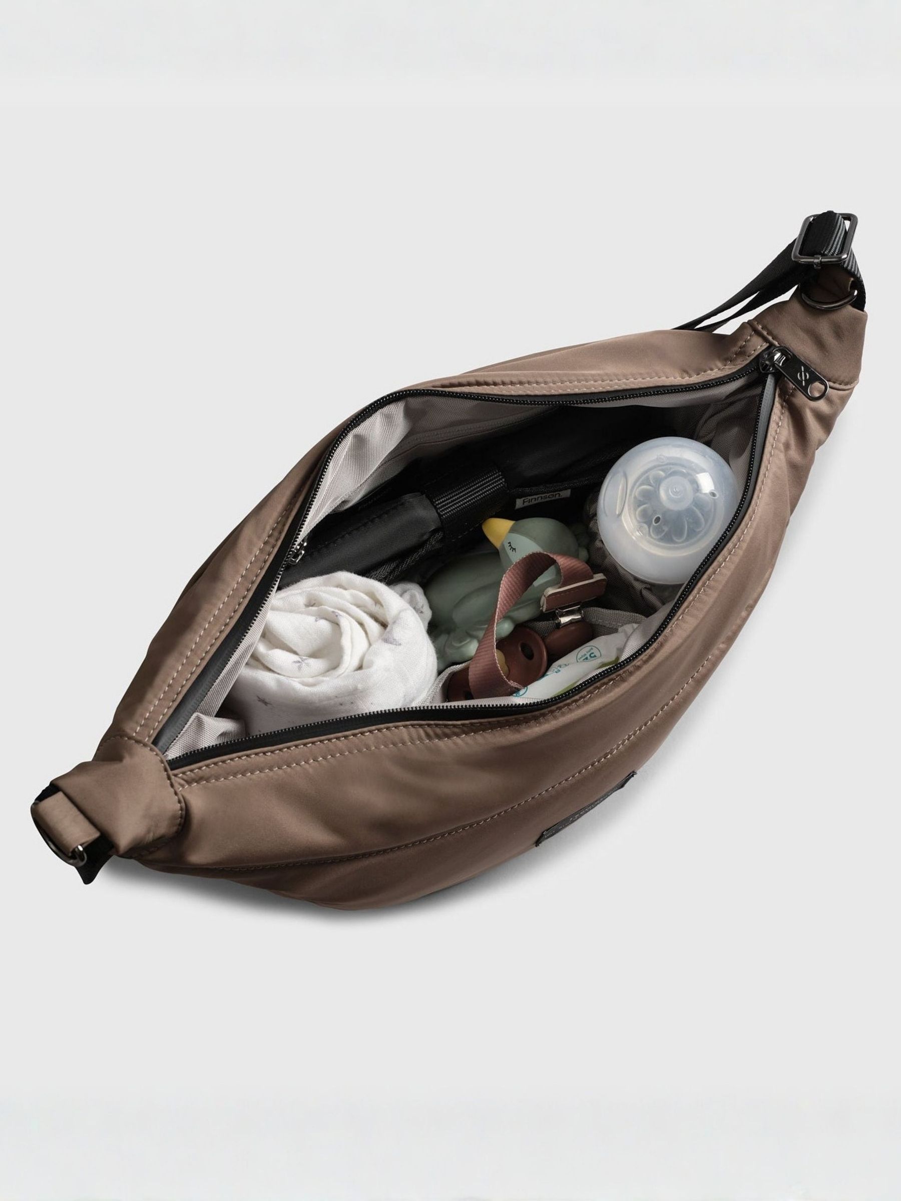 Finnson Mocha Osma Sling Changing Bag With Stroller Clips - Image 3 of 5