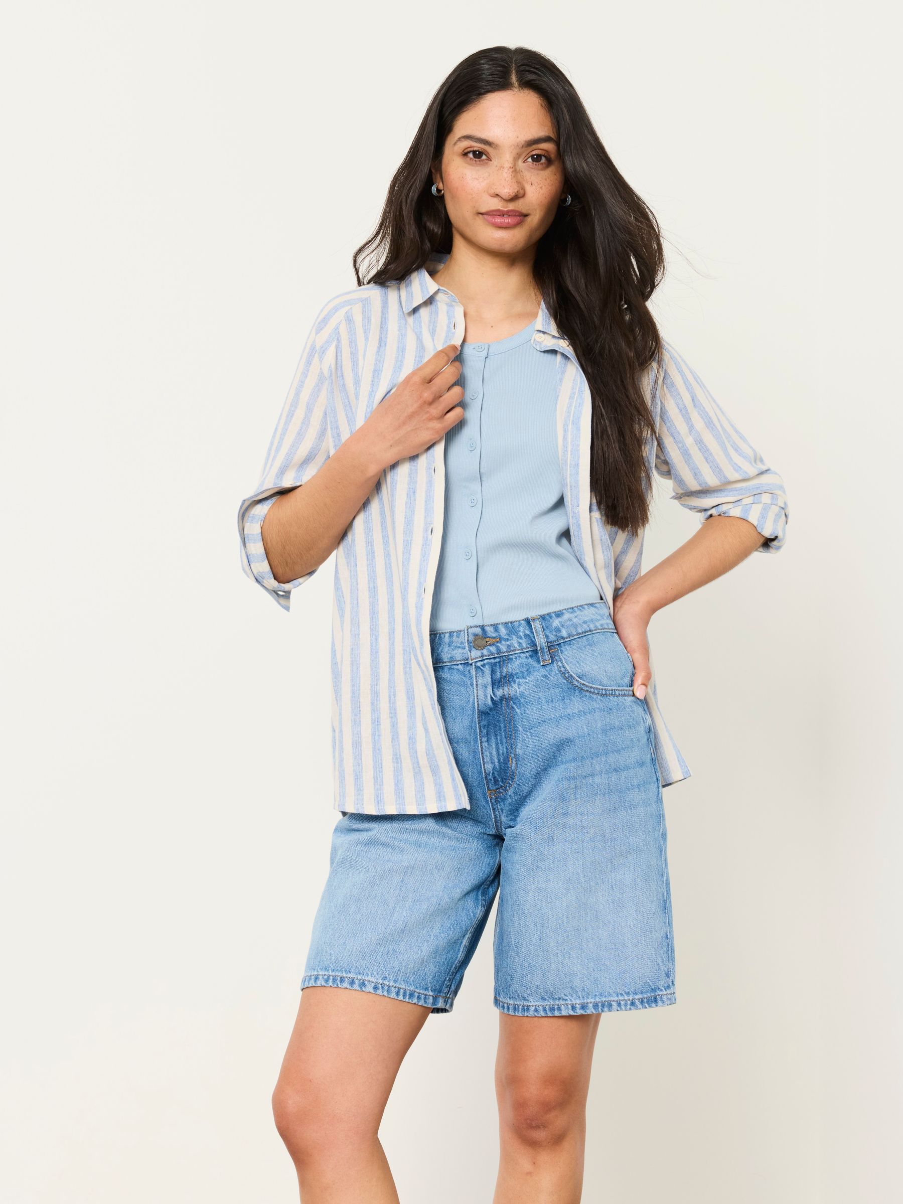 Bessie Blue Stripe Shirt - Image 1 of 5
